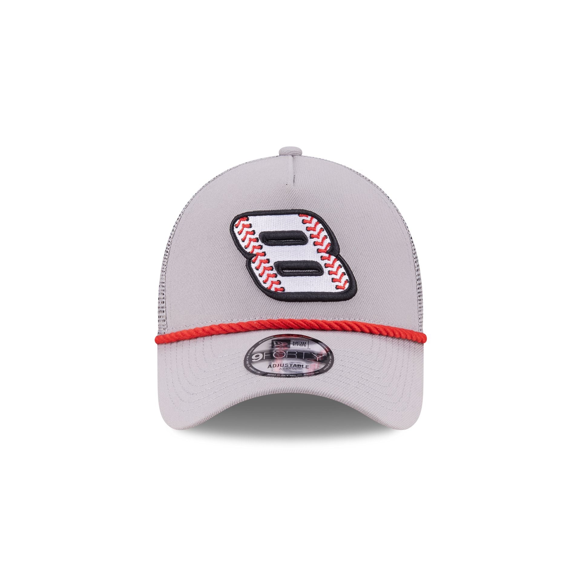 New Era Dale Earnhardt Jr. X Budweiser Gray 9FORTY A-Frame Trucker
