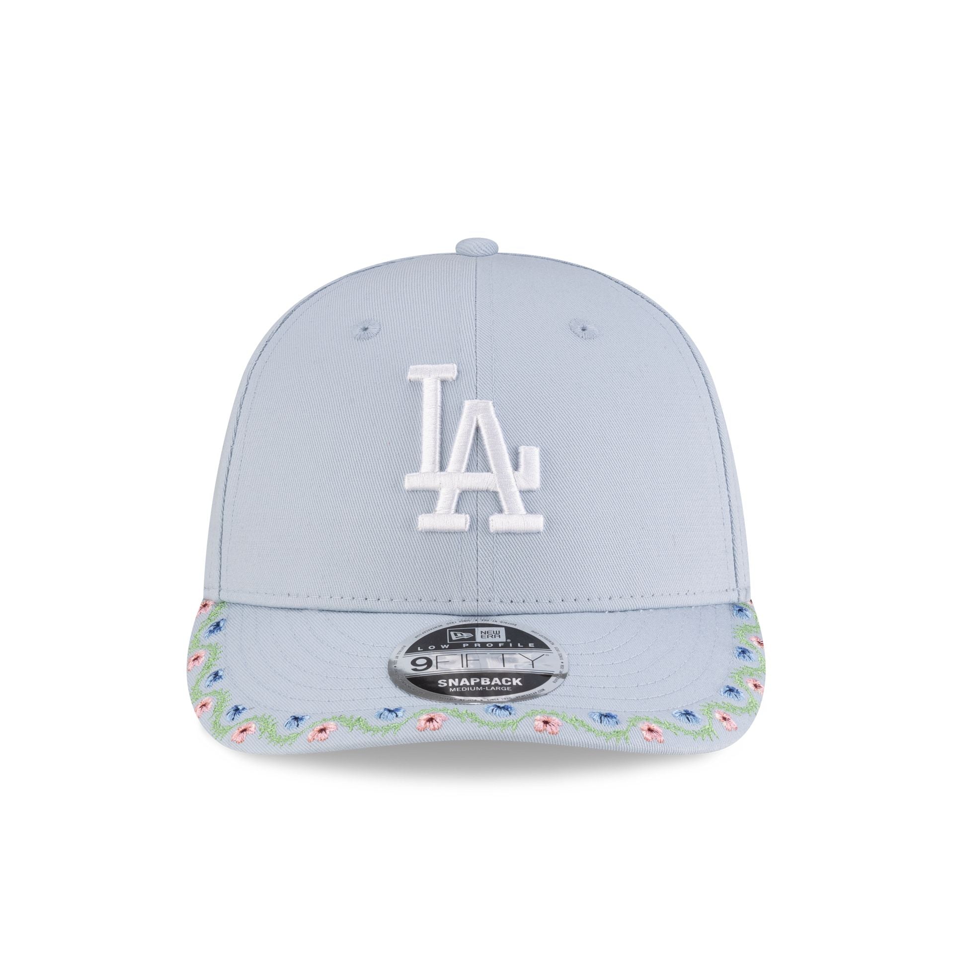 New Era Floral Pastel Blue Low Profile 9FIFTY Snapback