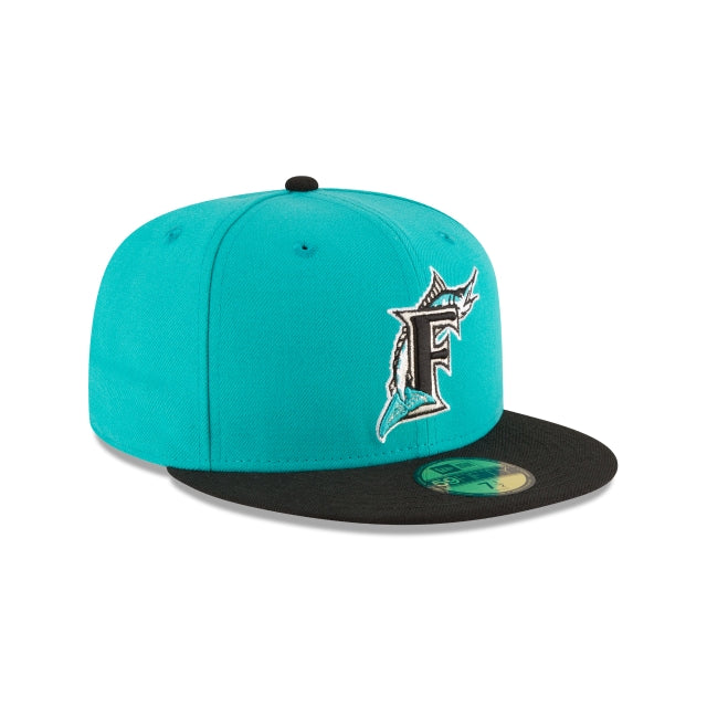 New Era Florida Marlins World Series Teal Wool 59FIFTY Fitted