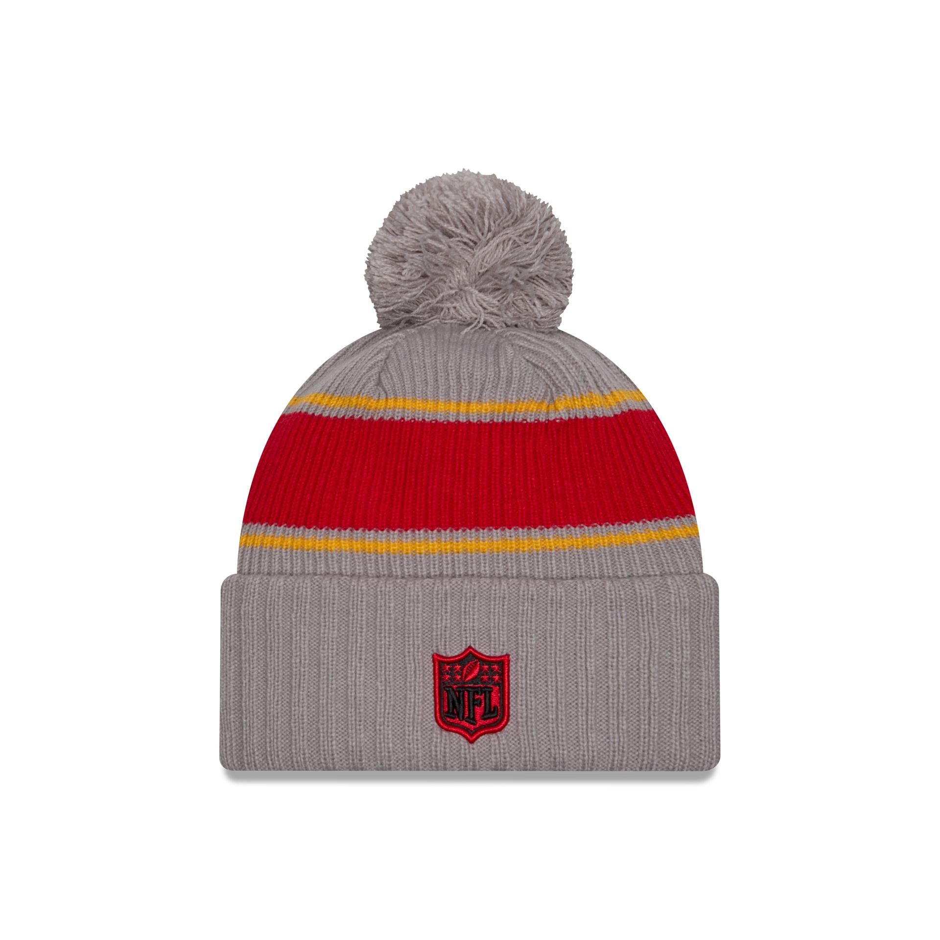 New Era 2024 Cold Weather Gray Pom Knit