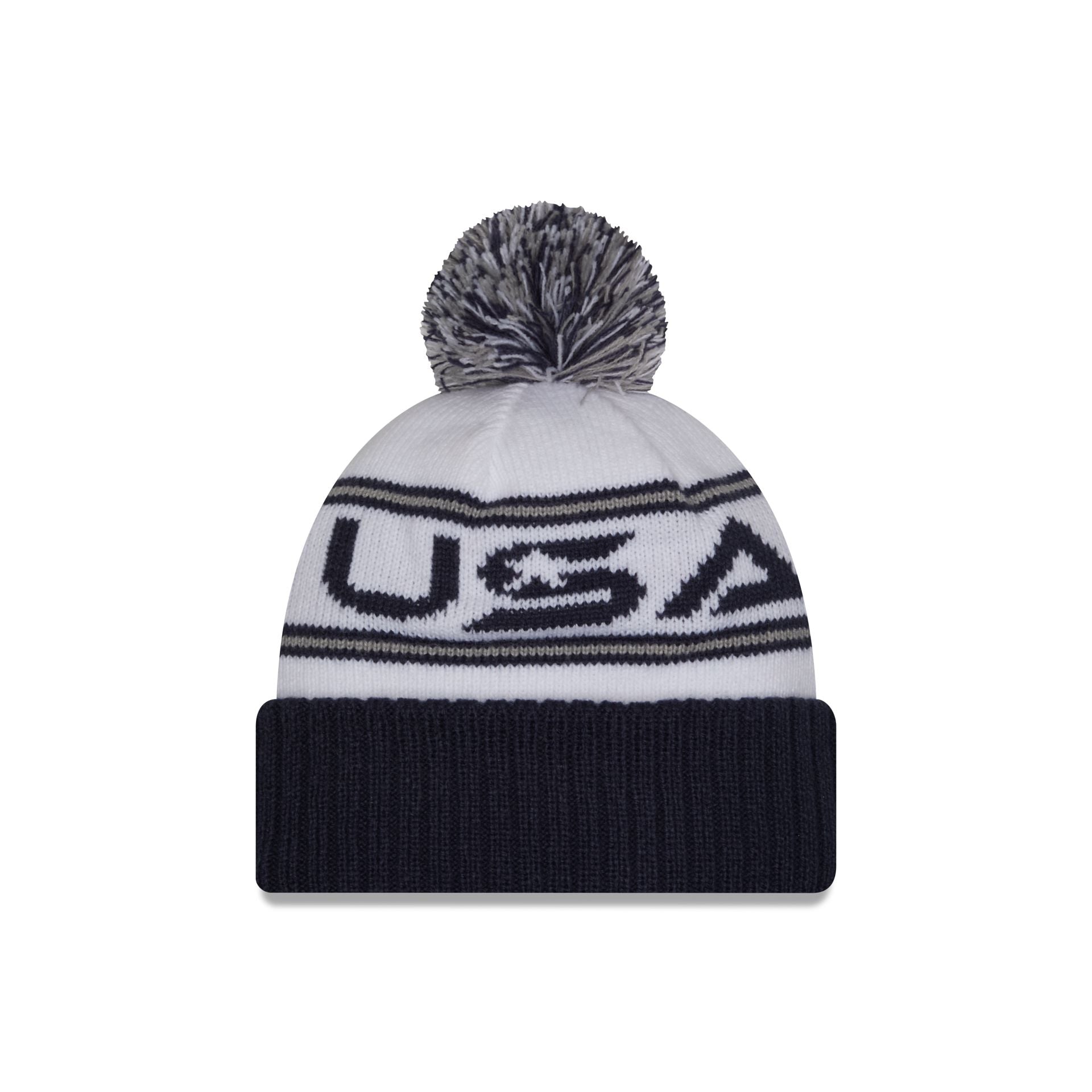 New Era 2025 Ryder Cup Team USA White Pom Knit