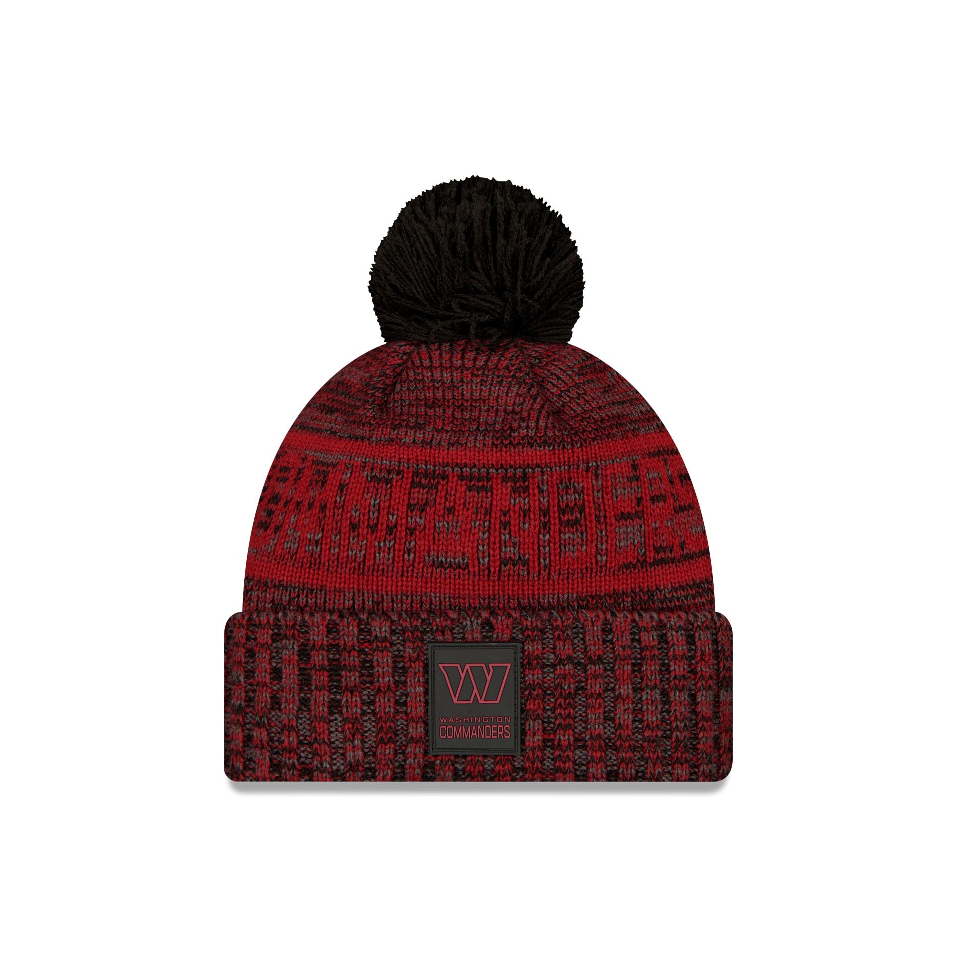 new era 2025 Sideline Cold Weather Black Pom Knit
