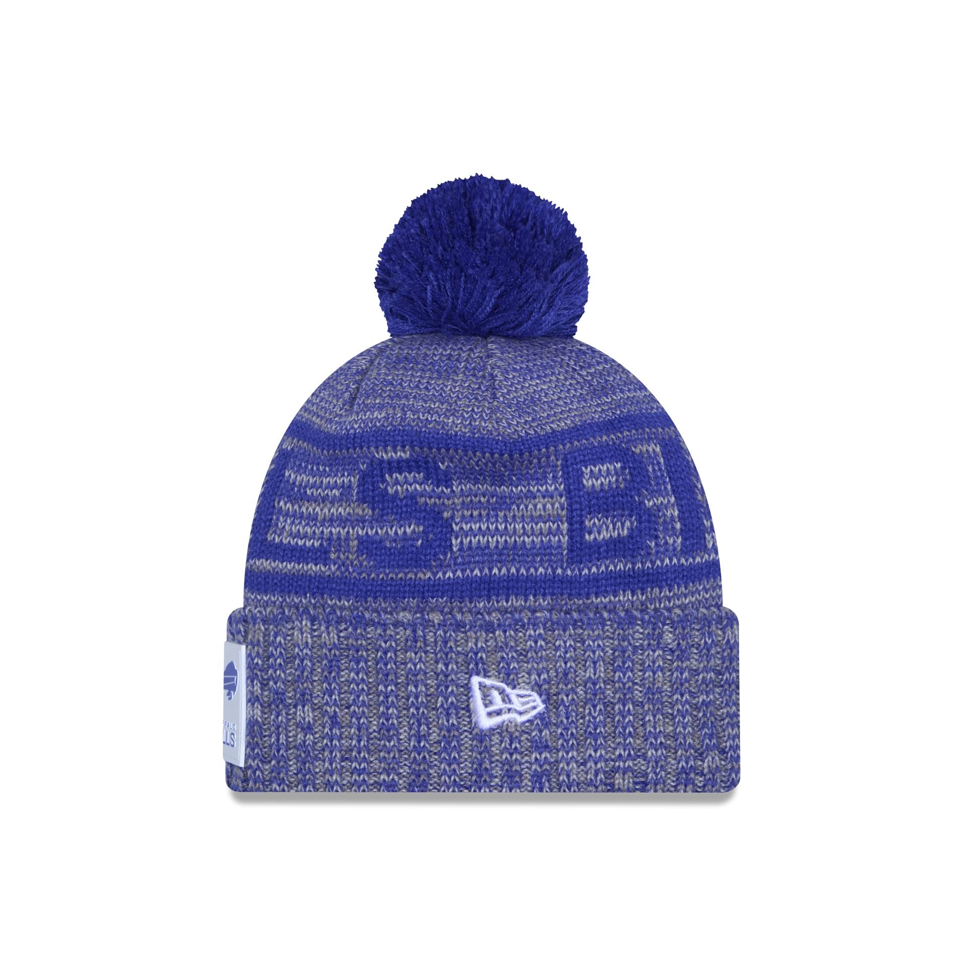 New Era 2025 Sideline Cold Weather Gray Pom Knit
