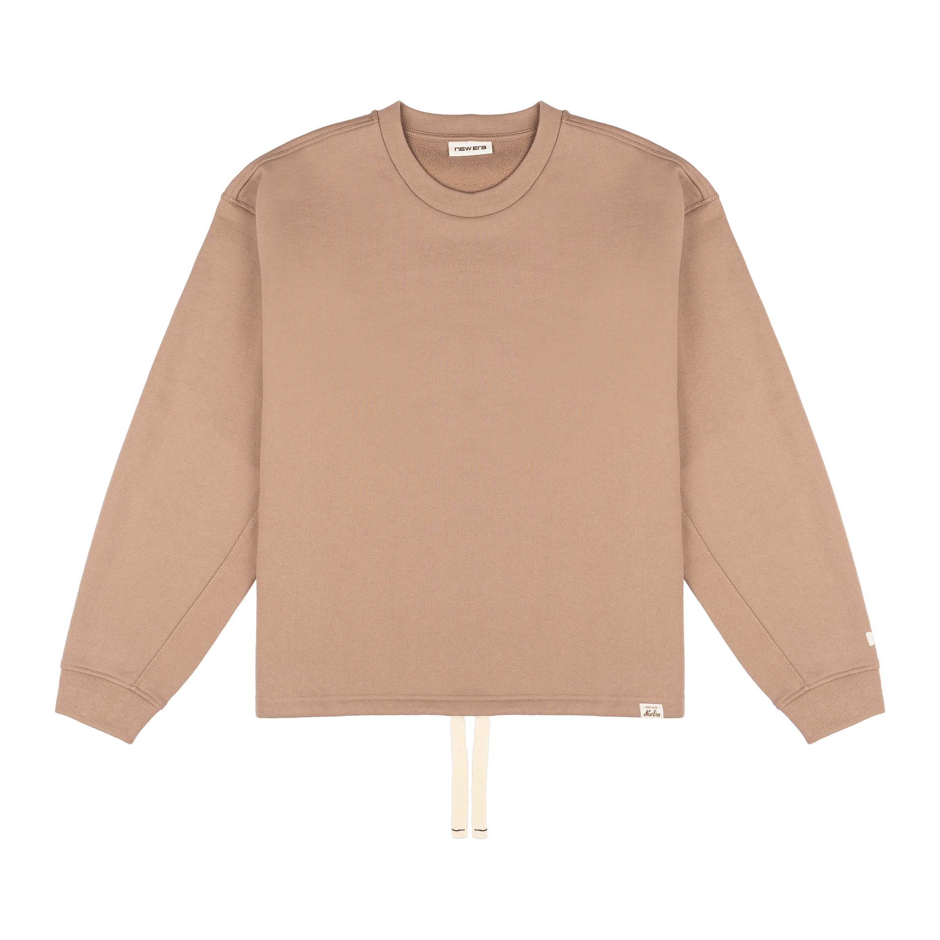 new era Alden Taupe Gray Crewneck