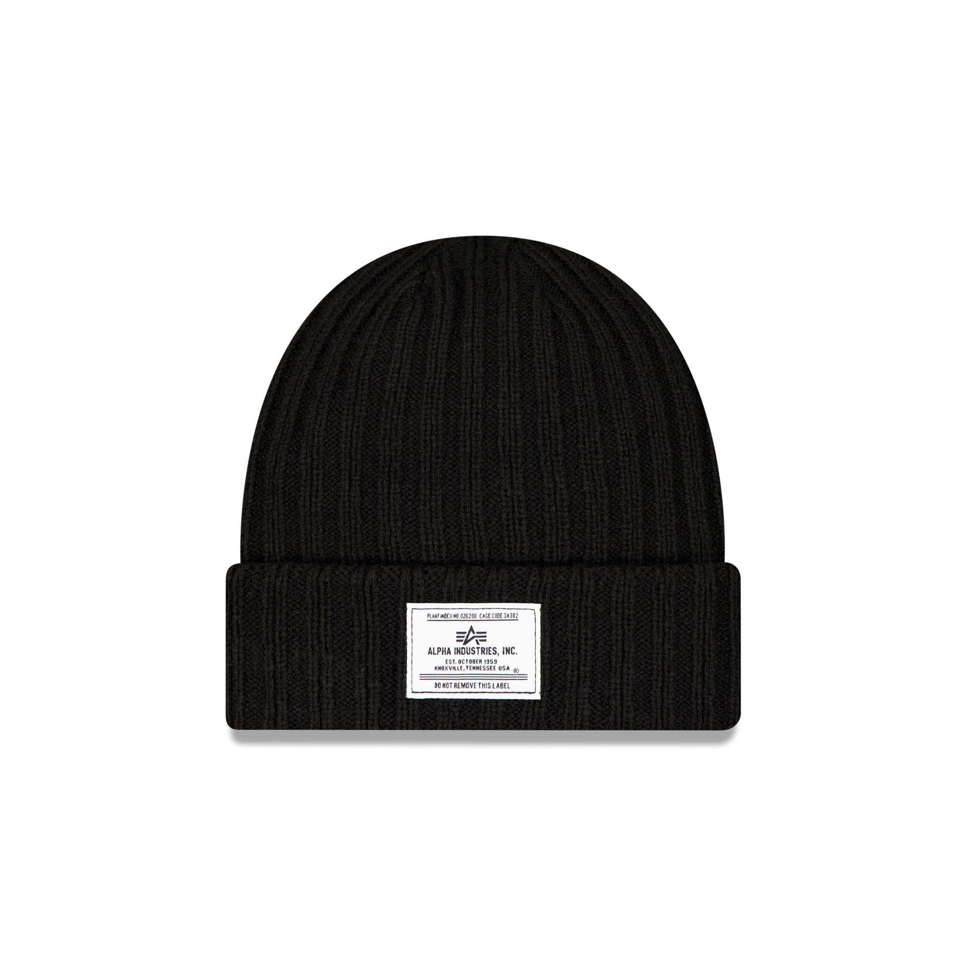 new era Alpha Industries Black Cuff Knit