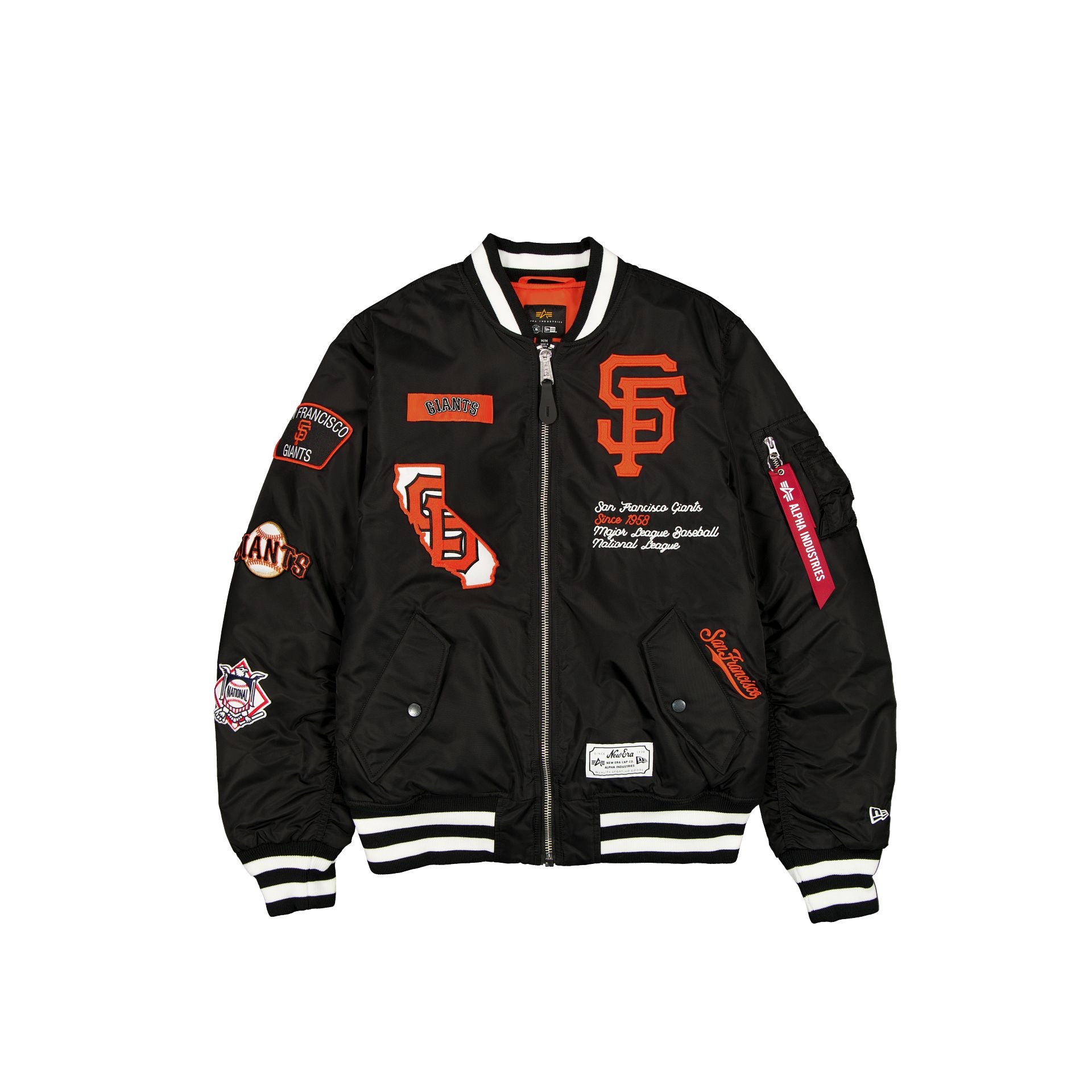 new era Alpha Industries Black MA-1 Bomber Jacket