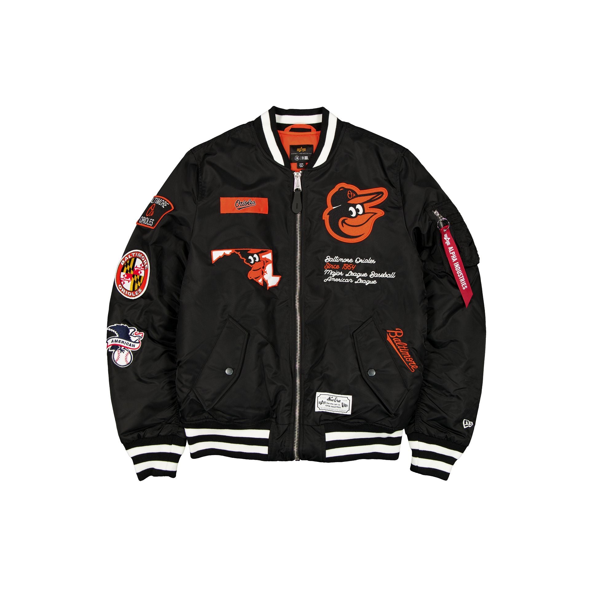 new era Alpha Industries Black MA-1 Bomber Jacket