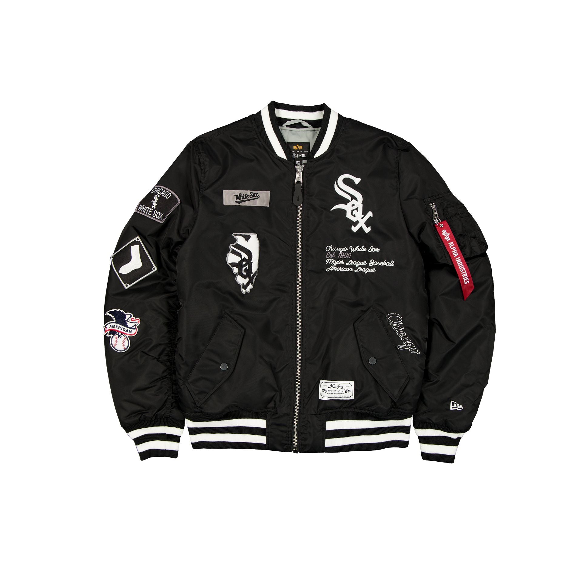 new era Alpha Industries Black MA-1 Bomber Jacket