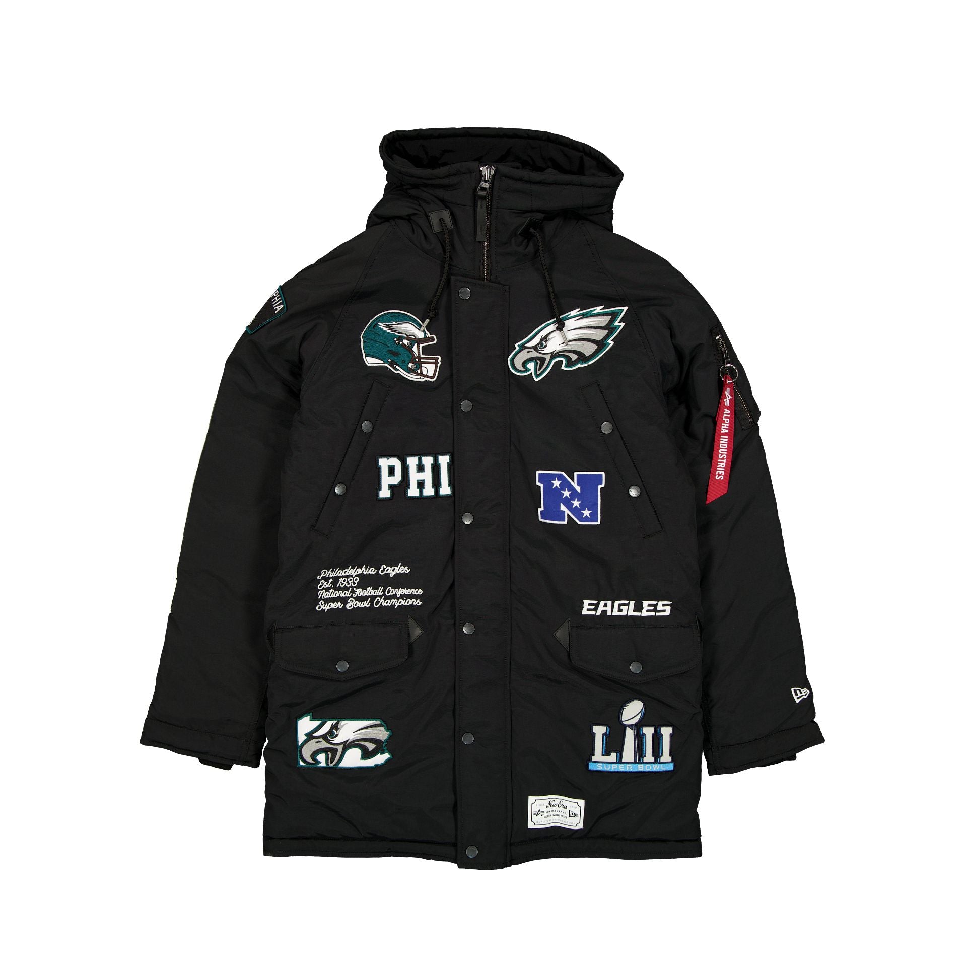 new era Alpha Industries Black N-3B Parka Jacket