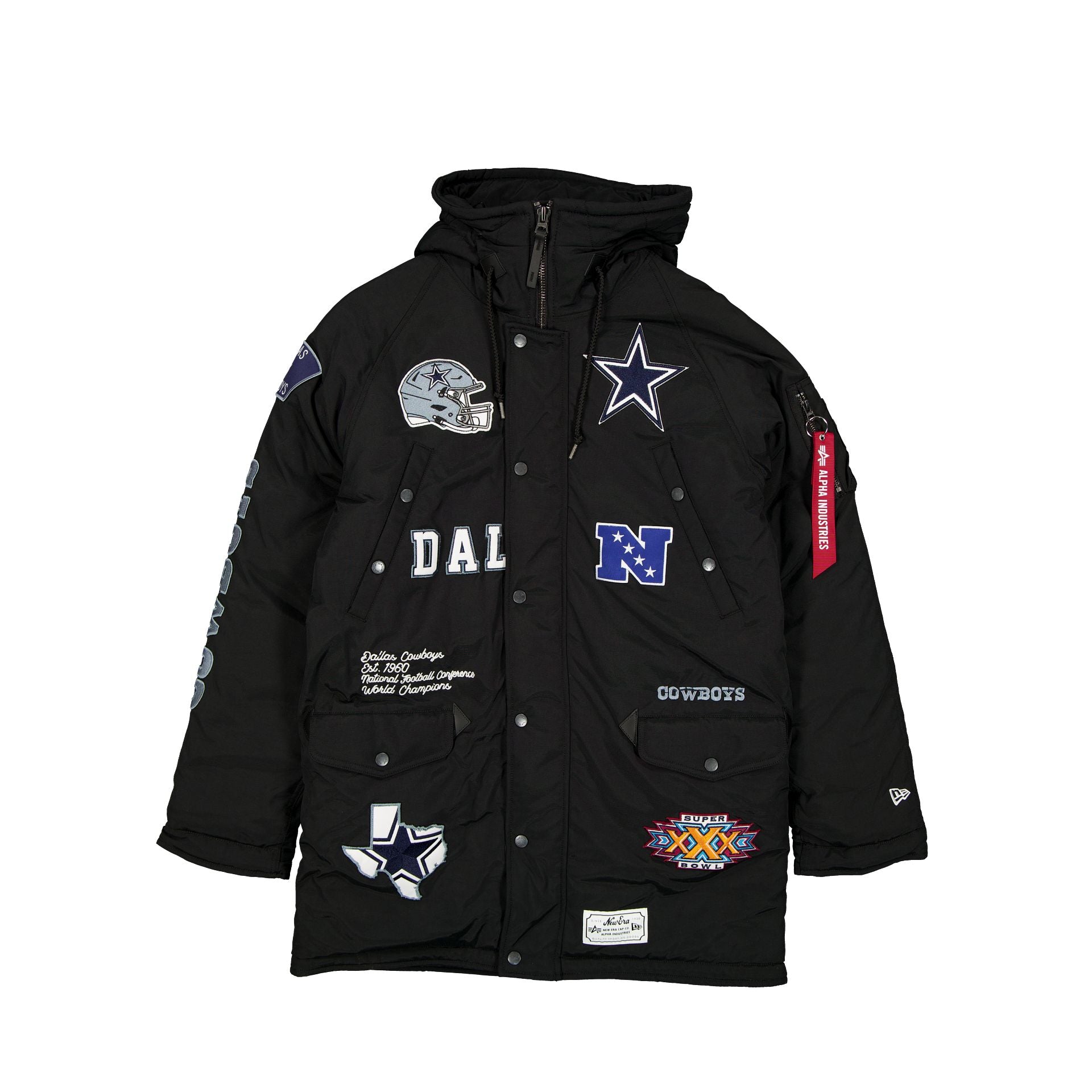new era Alpha Industries Black N-3B Parka Jacket