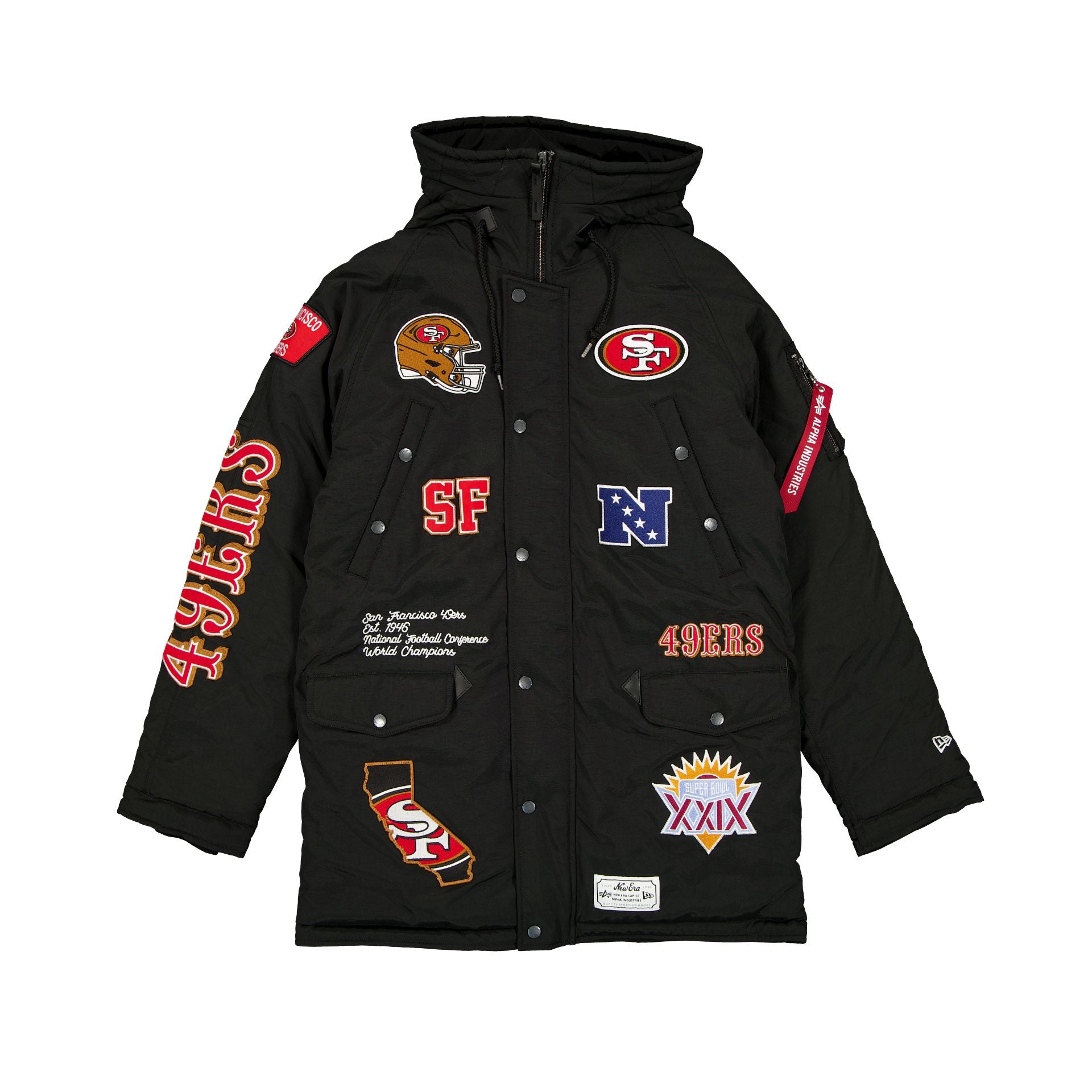 new era Alpha Industries Black N-3B Parka Jacket