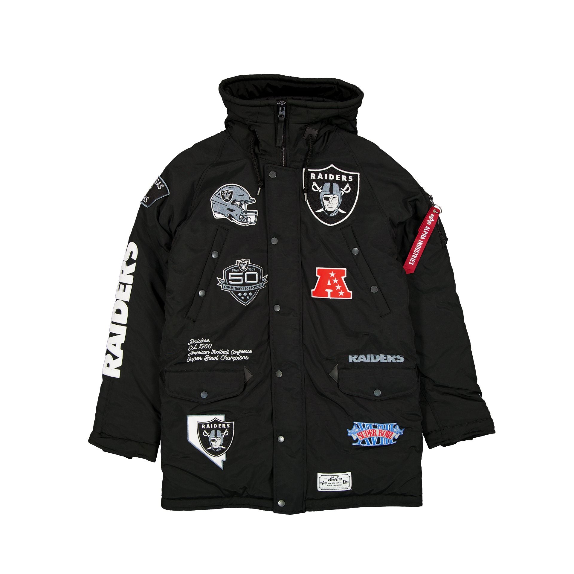 new era Alpha Industries Black N-3B Parka Jacket
