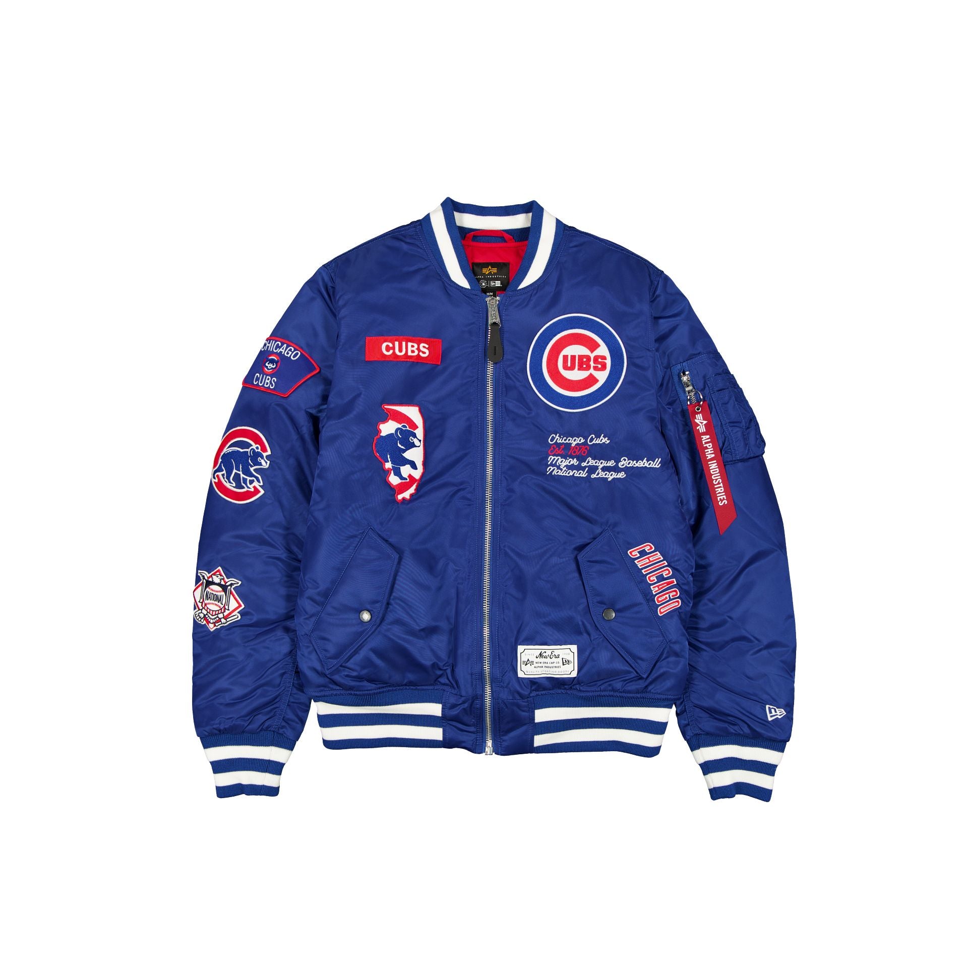 new era Alpha Industries Blue MA-1 Bomber Jacket