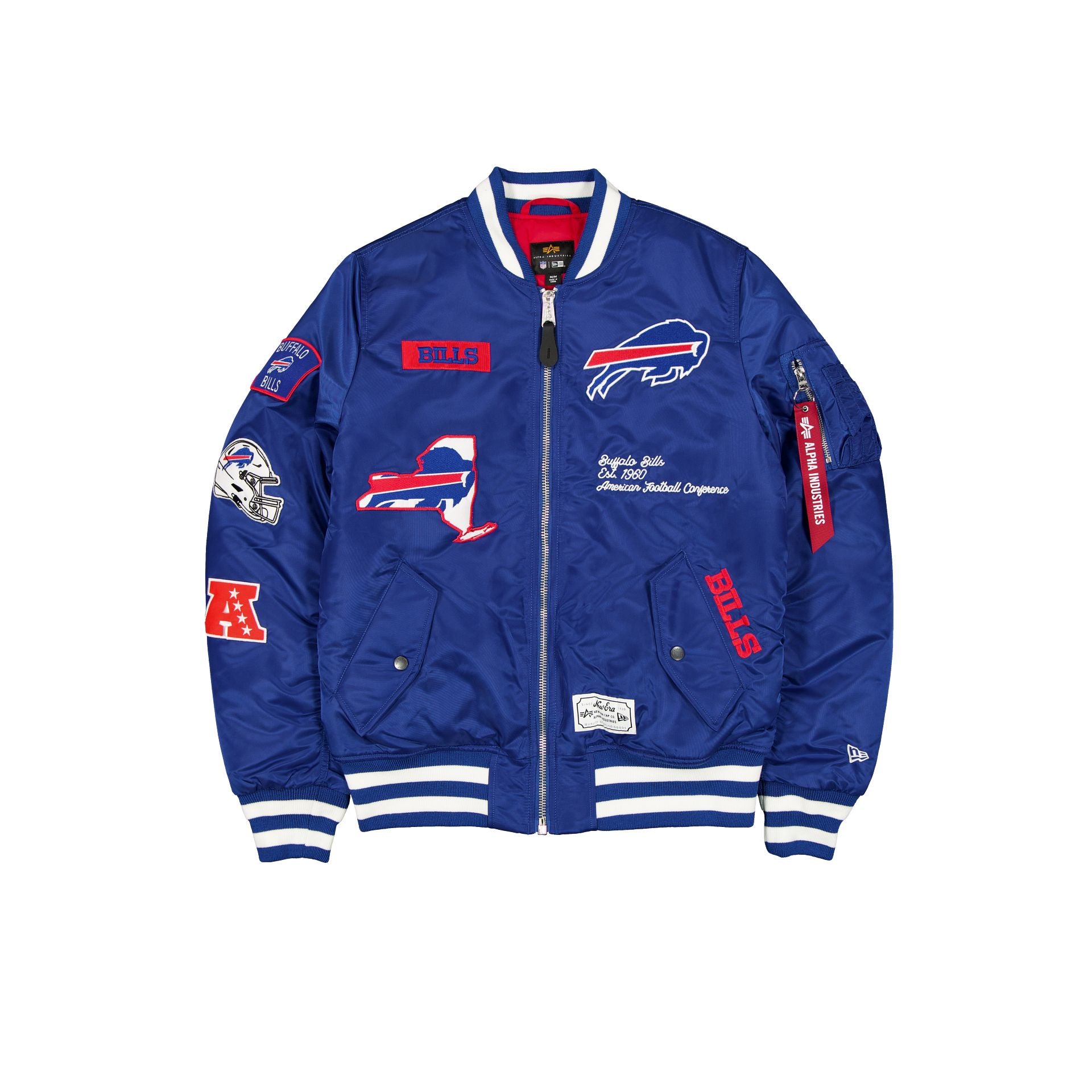 new era Alpha Industries Blue MA-1 Bomber Jacket