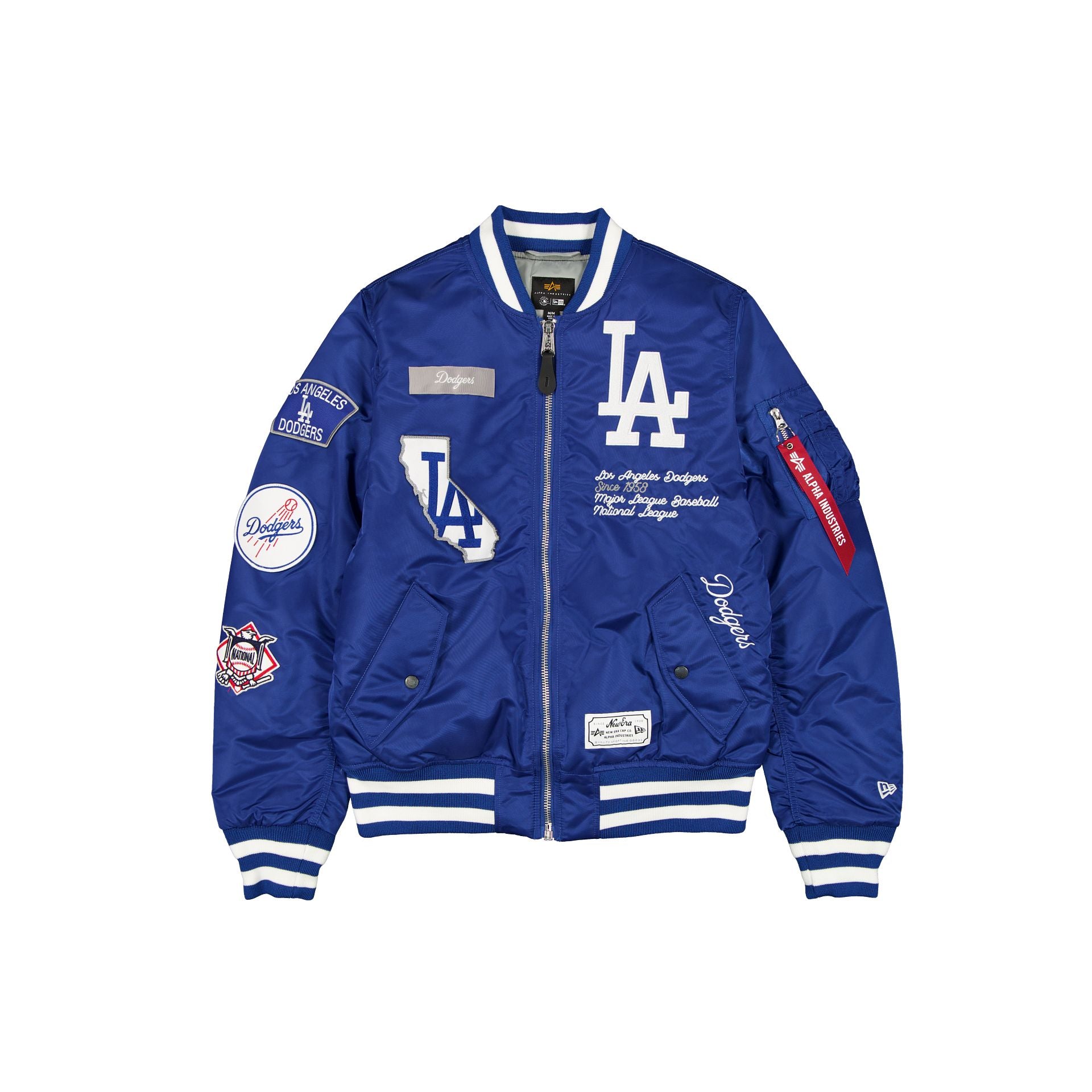 new era Alpha Industries Blue MA-1 Bomber Jacket