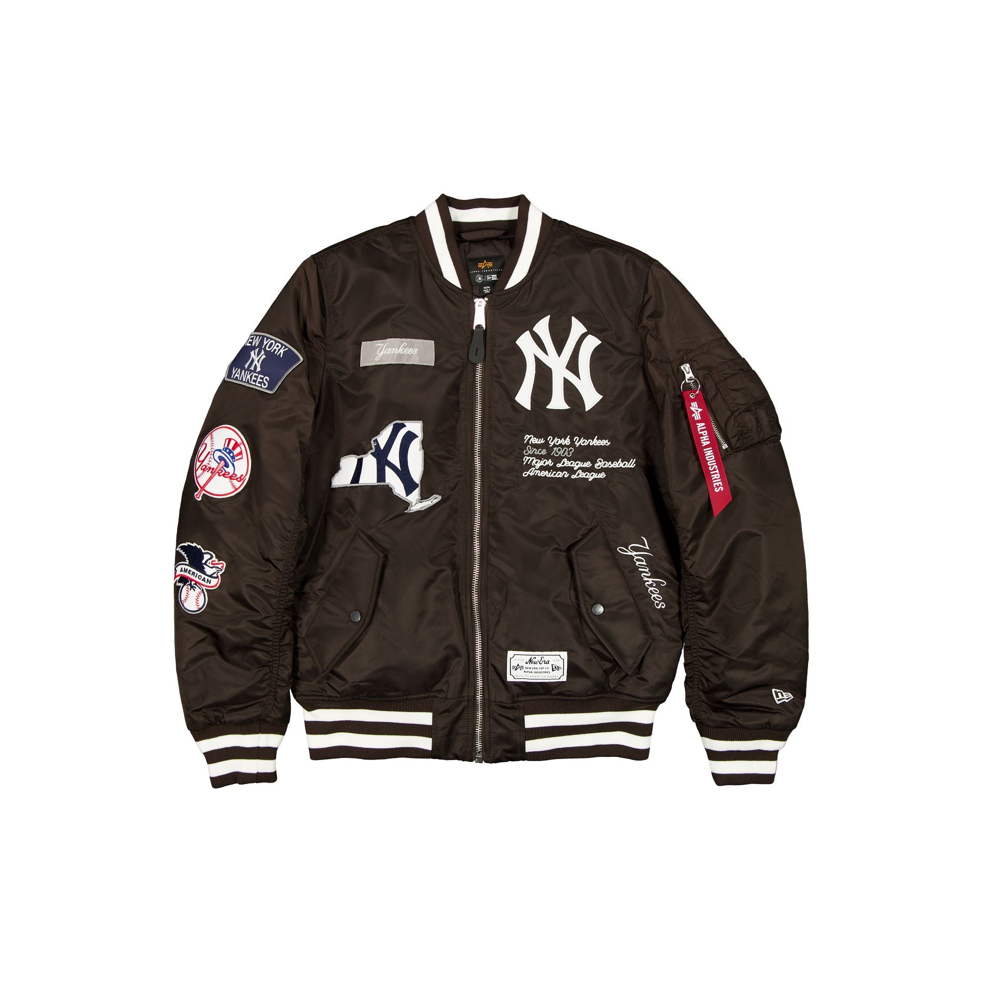 new era Alpha Industries Brown MA-1 Bomber Jacket