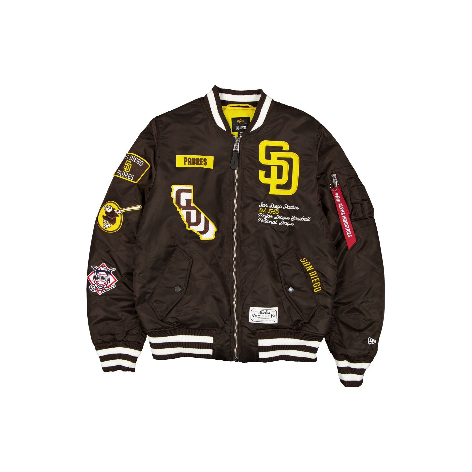 new era Alpha Industries Brown MA-1 Bomber Jacket