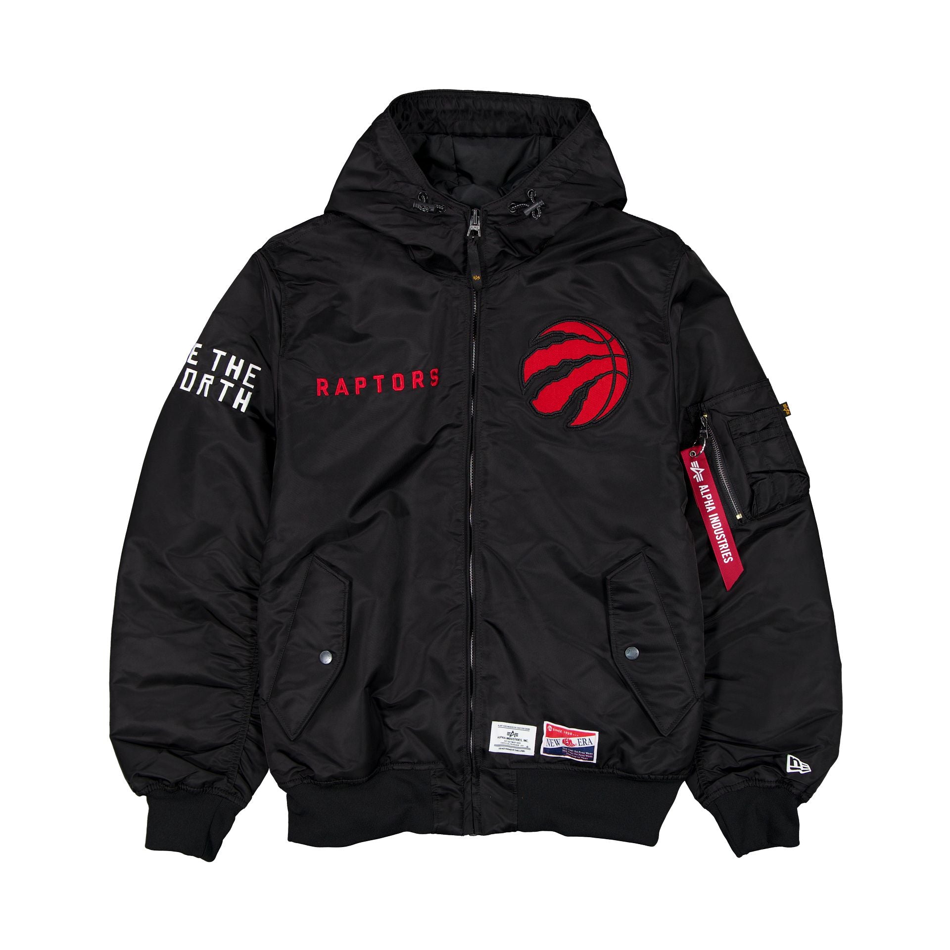 new era Alpha Industries L-2B Hooded Bomber Jacket