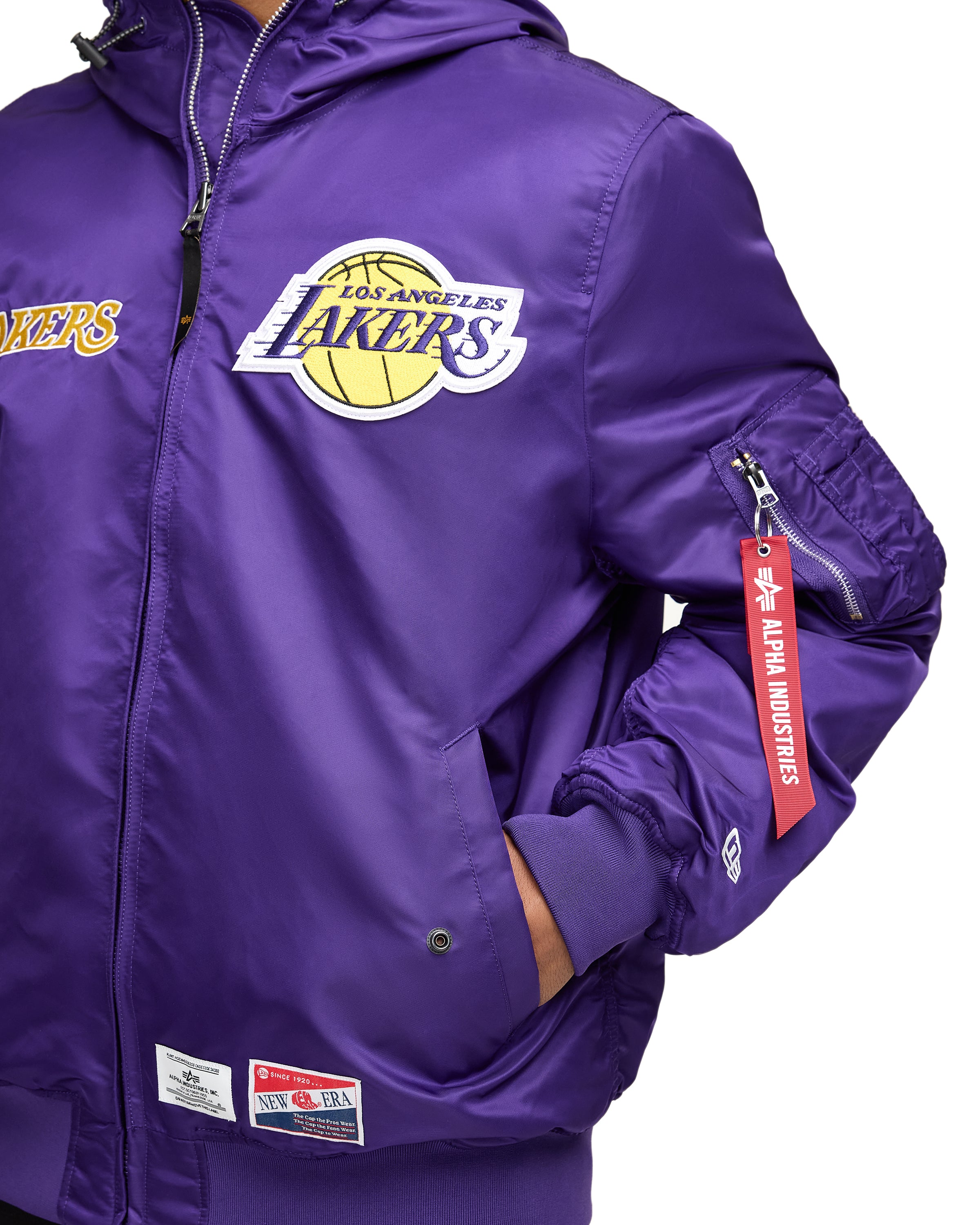 New Era Alpha Industries L-2B Hooded Bomber Jacket