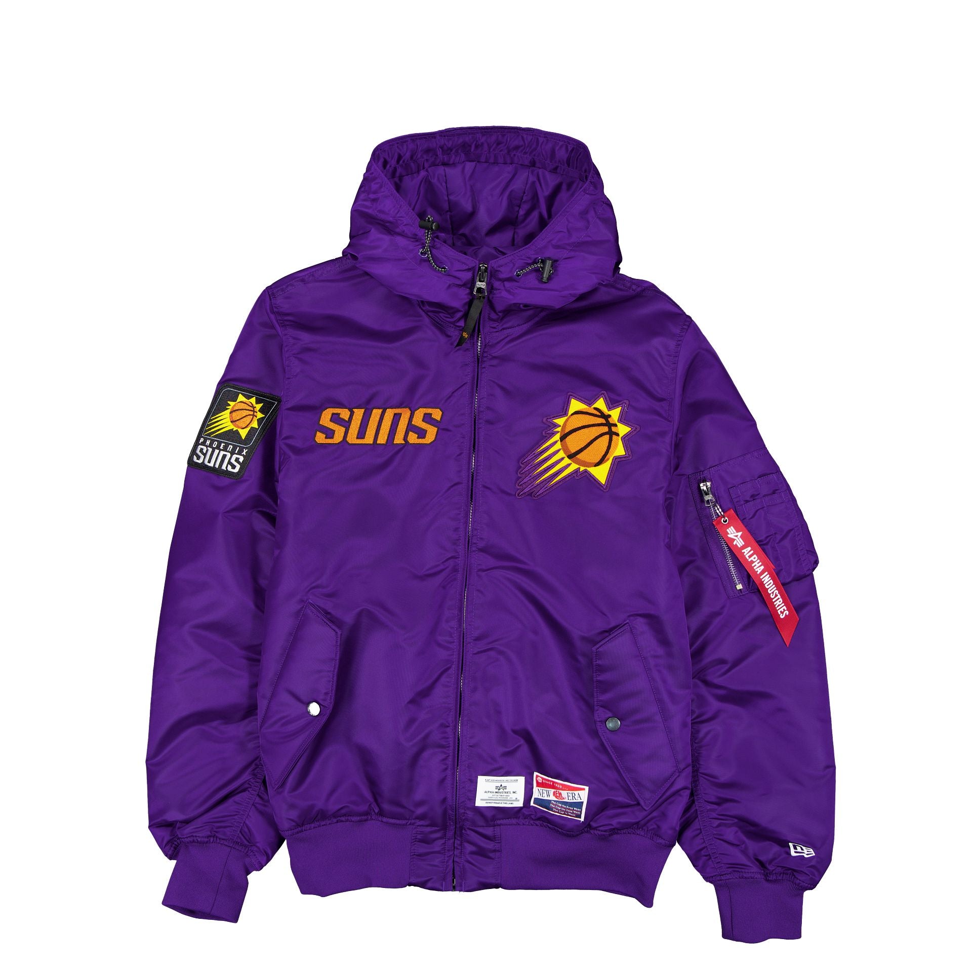 new era Alpha Industries L-2B Hooded Bomber Jacket
