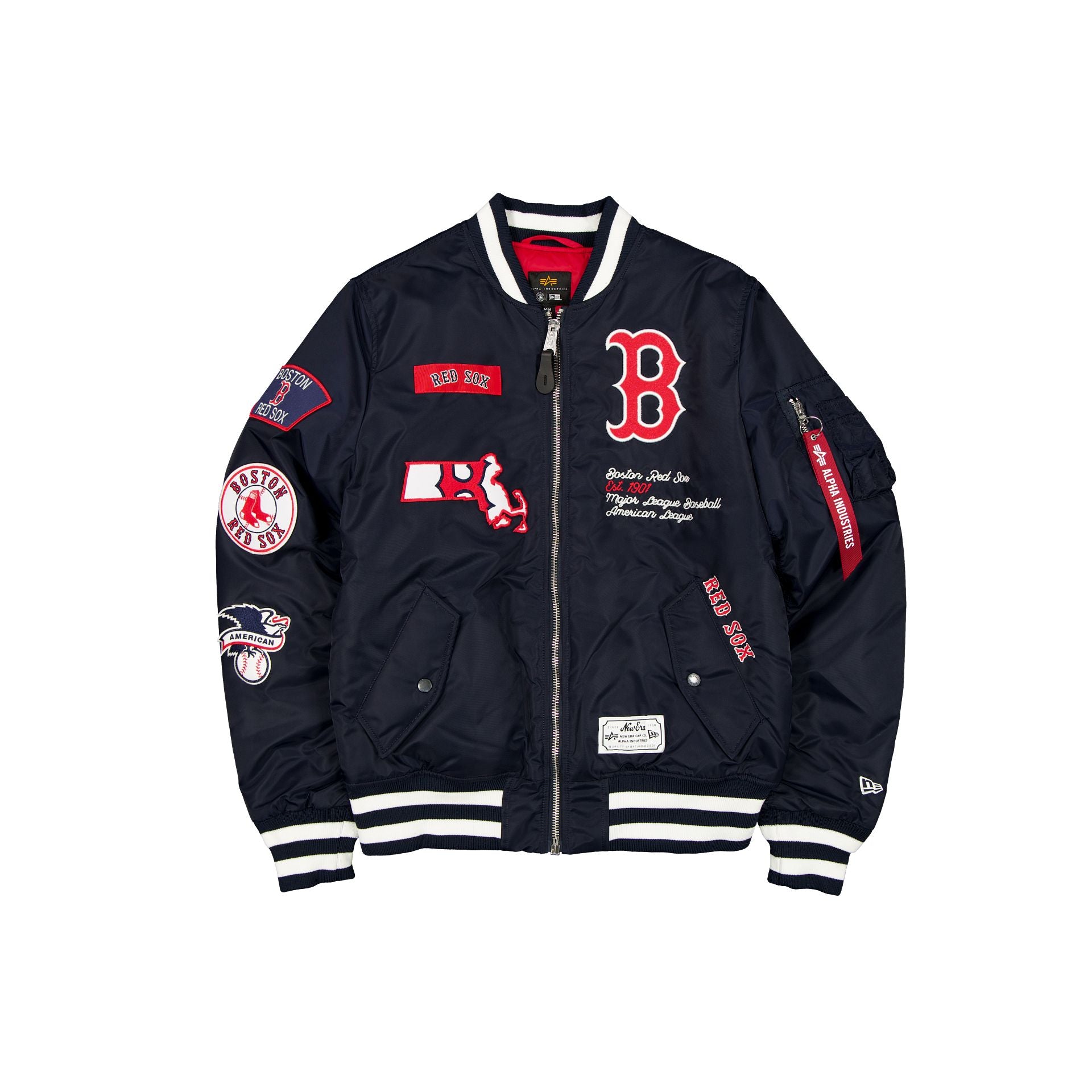 new era Alpha Industries Navy MA-1 Bomber Jacket