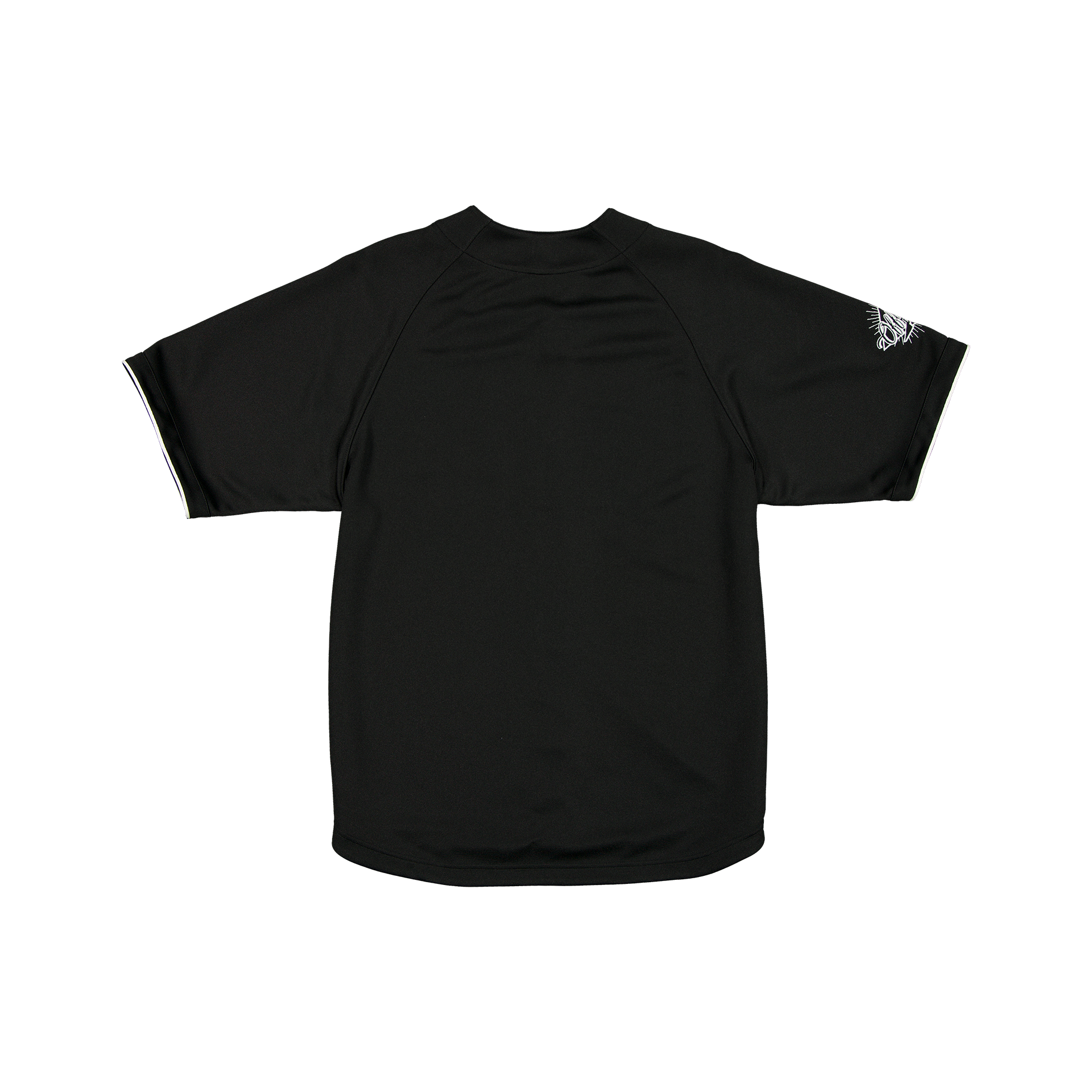 New Era Batter's Eye Raglan Baseball Black Jersey