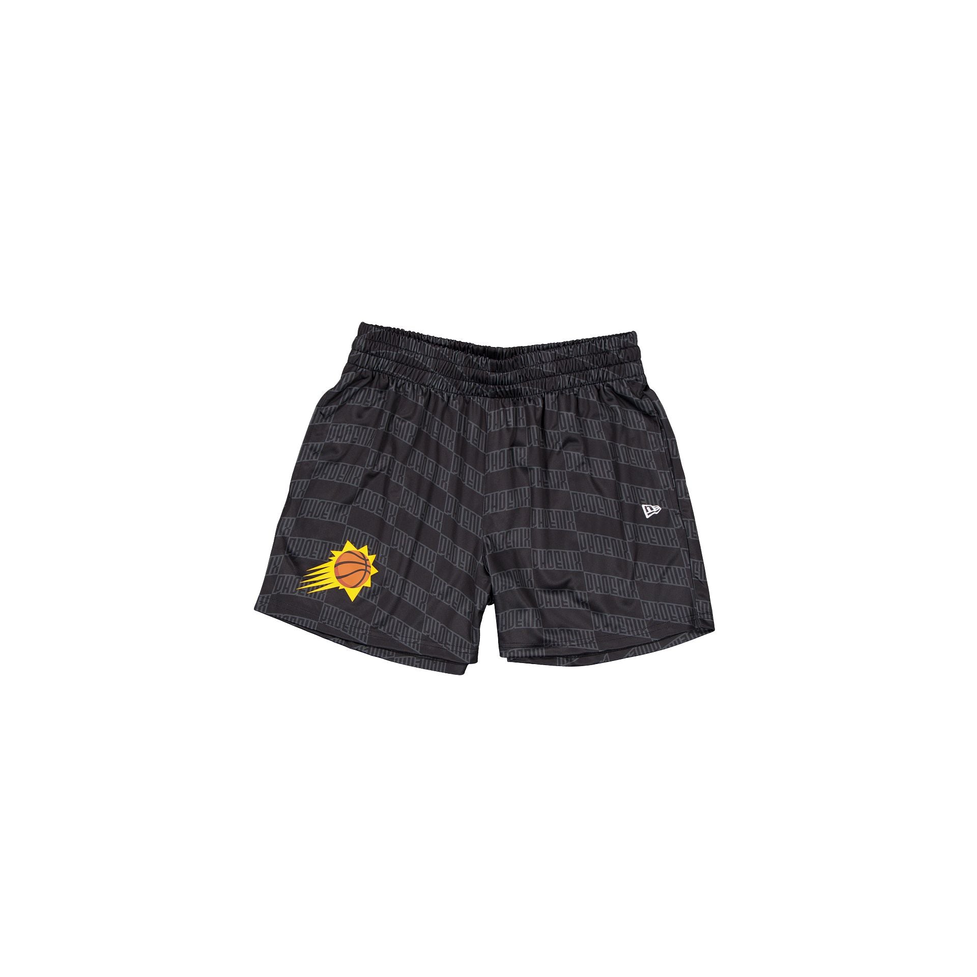 new era Black All-Over-Print Shorts