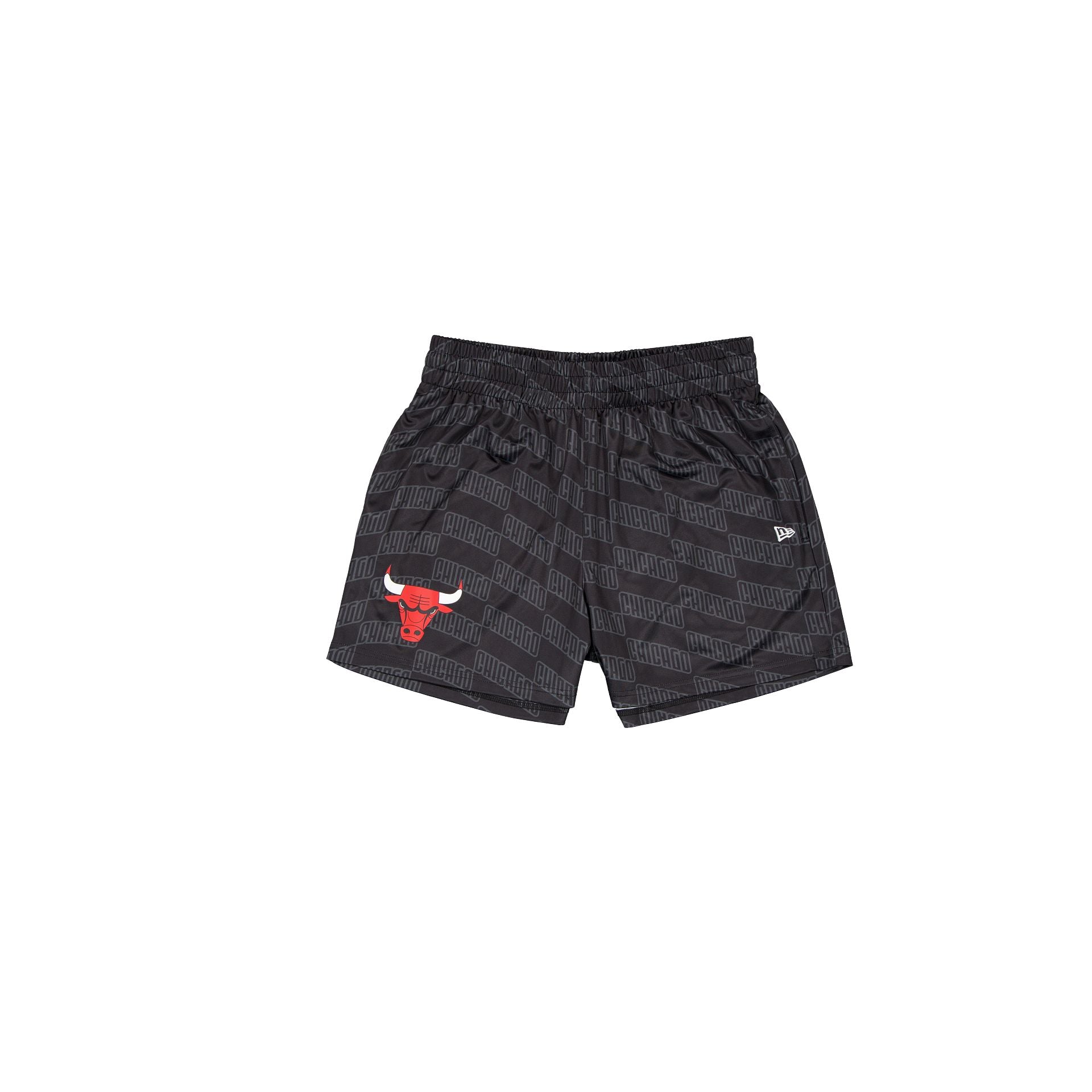new era Black All-Over-Print Shorts