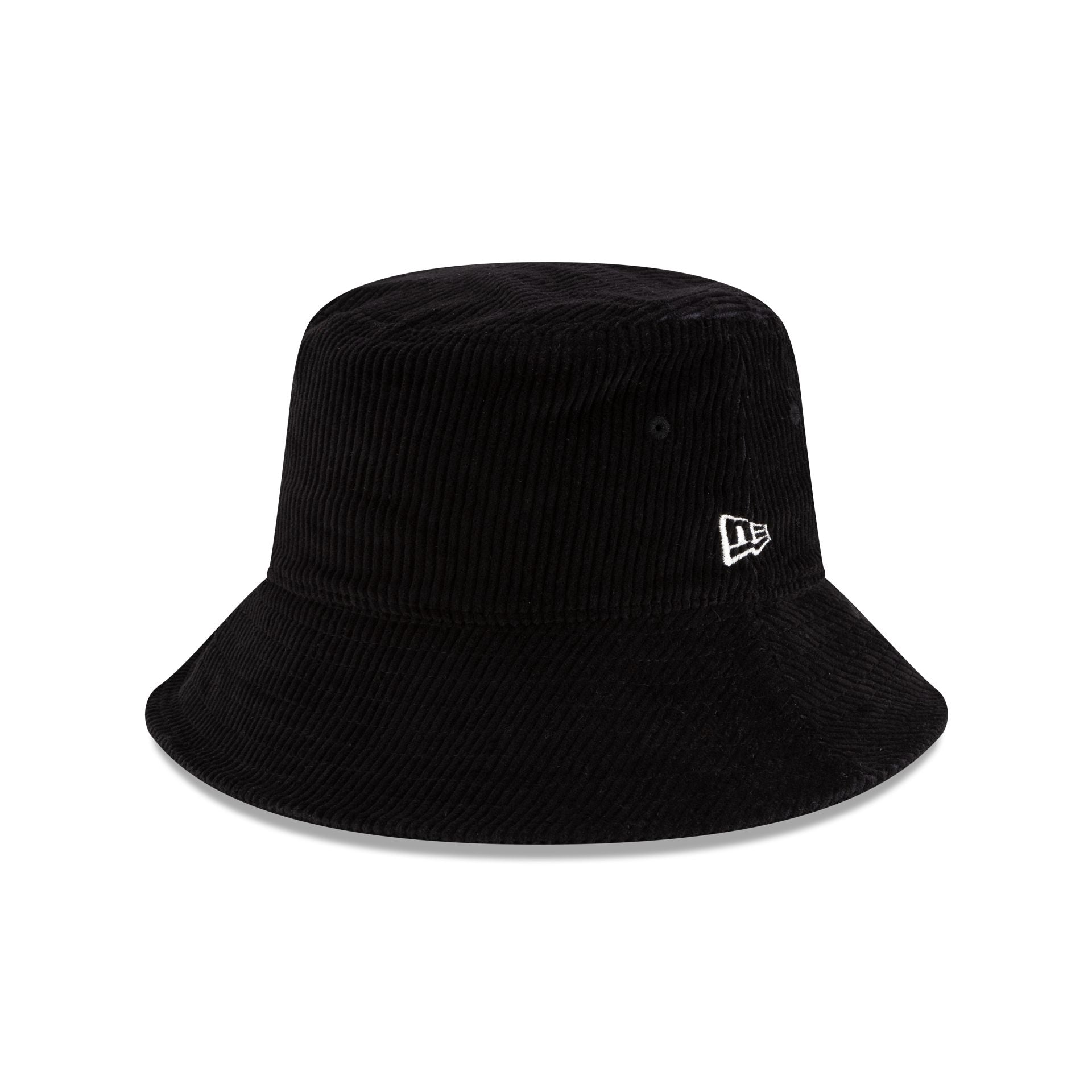 new era Black Corduroy Bucket Hat