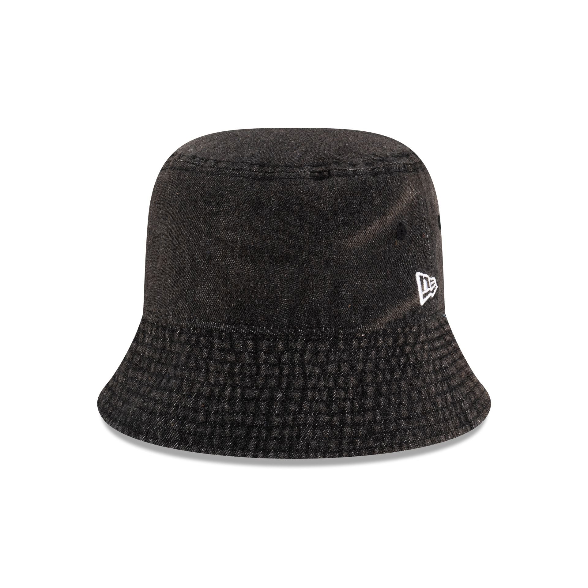 new era Black Denim Bucket Hat