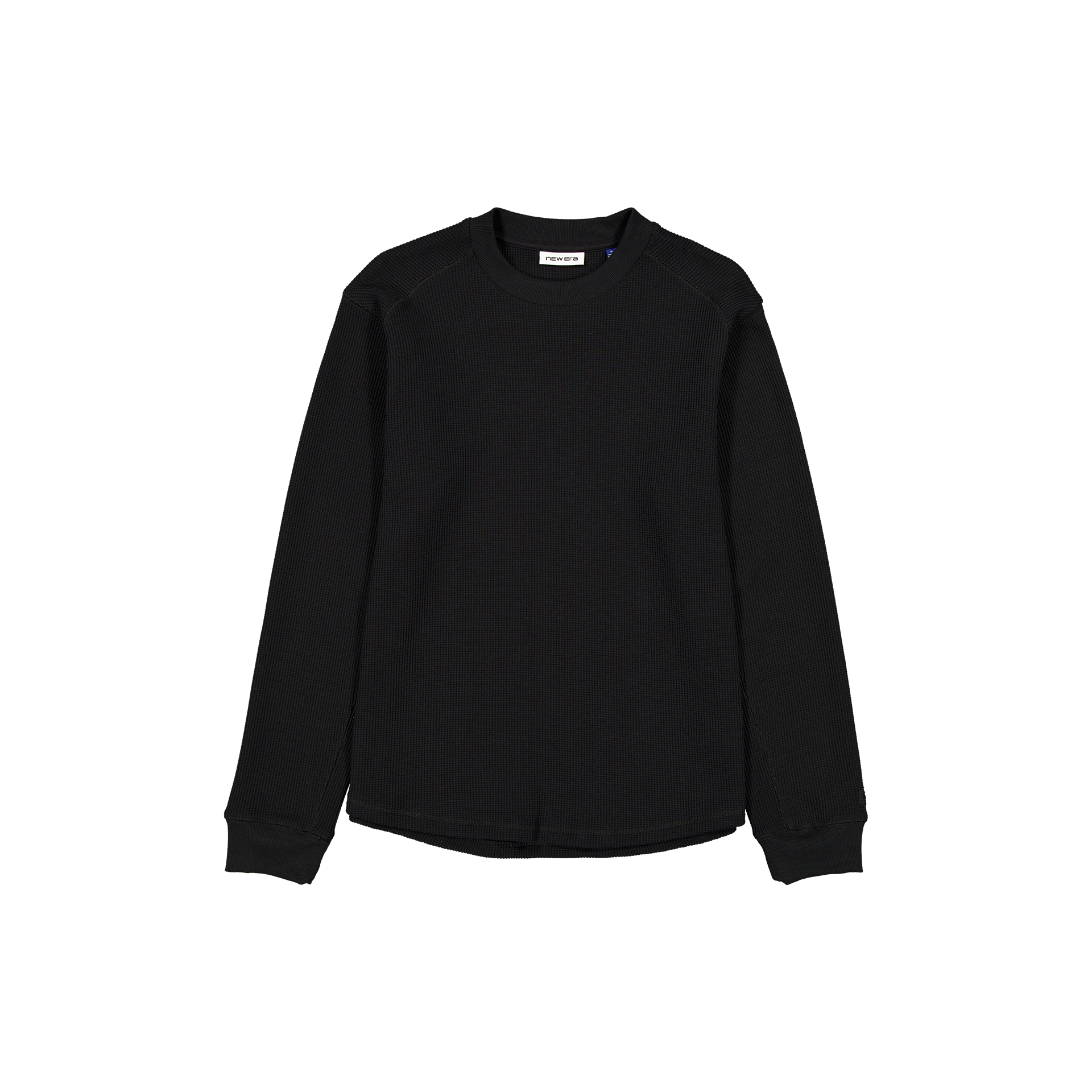 new era Black Long-Sleeve Waffle T-Shirt