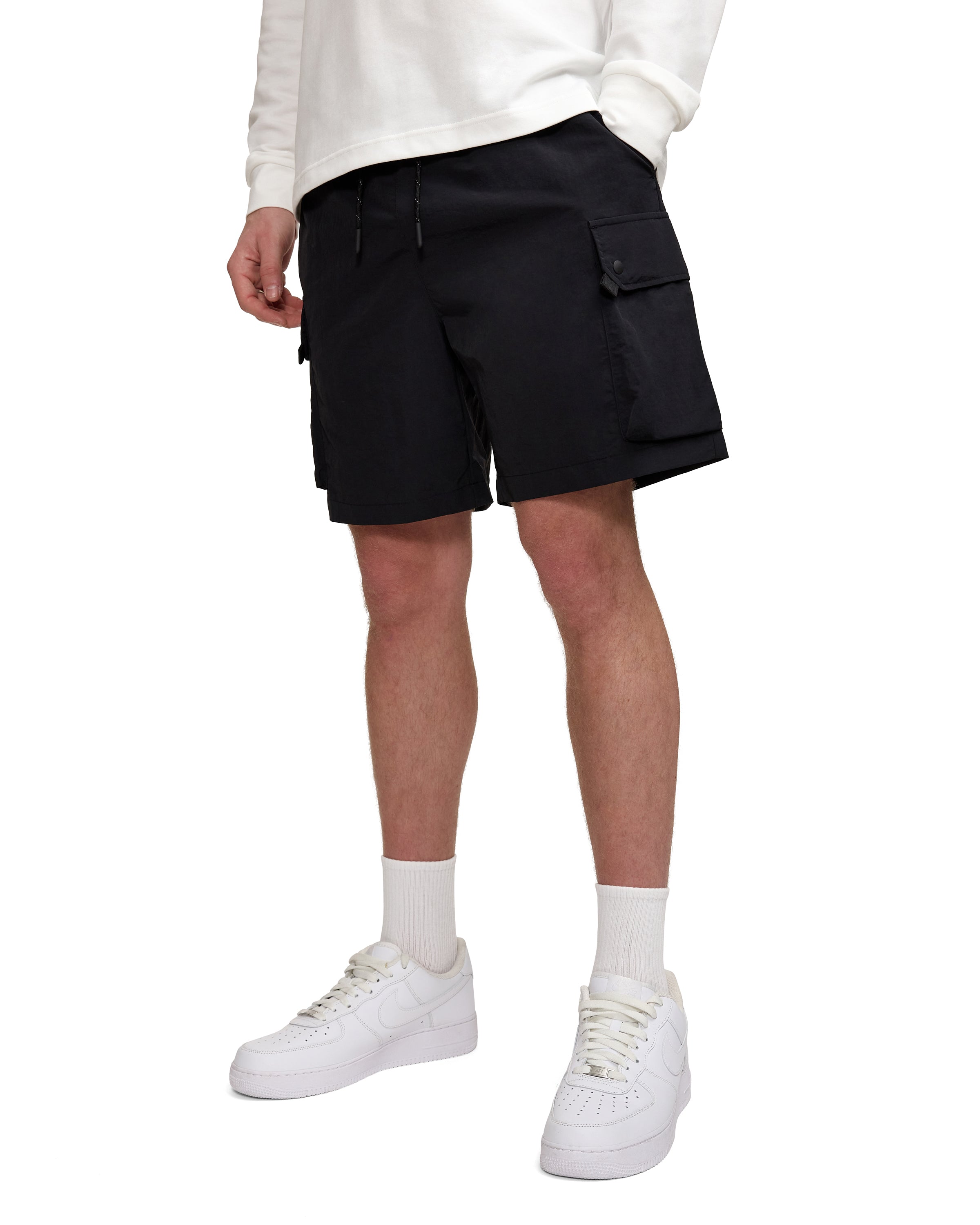new era Black Outdoor Shorts