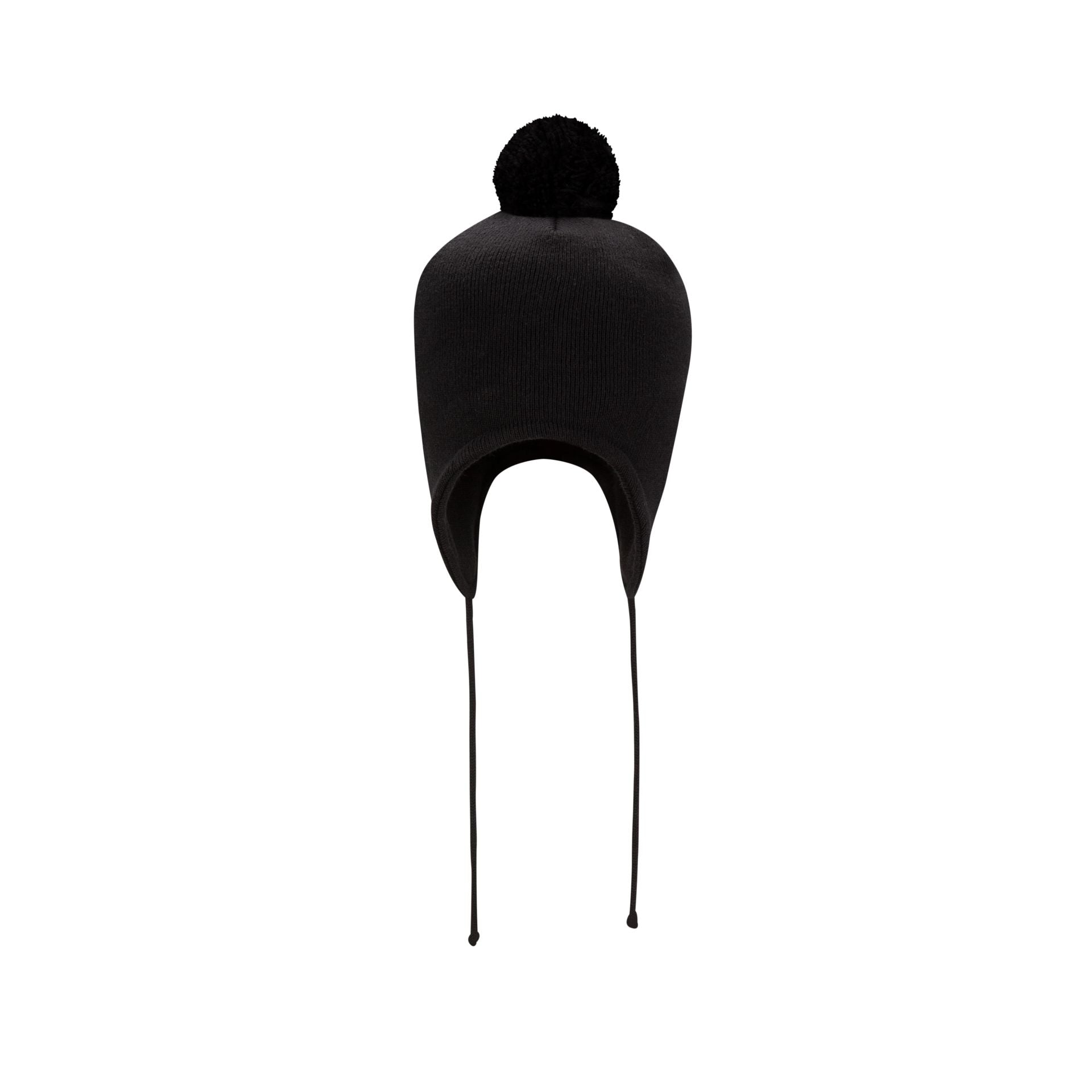 New Era Black Pom Knit Ear Flap