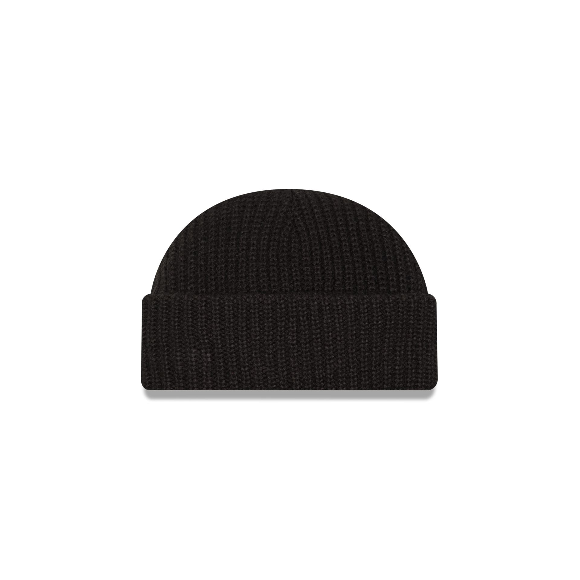 New Era Black Ribbed Skully Knit Beanie