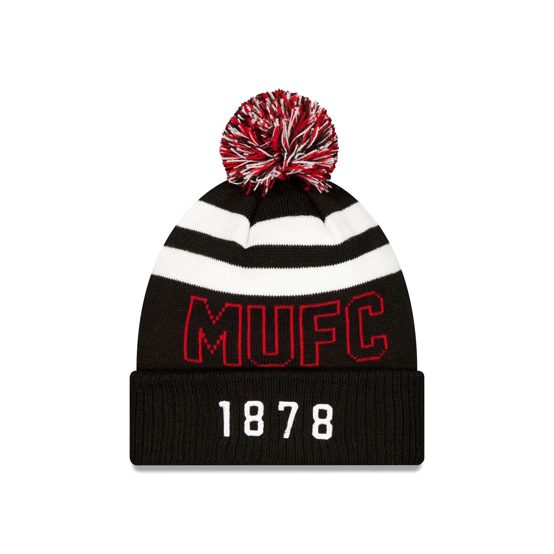 New Era Black Sport Pom Knit