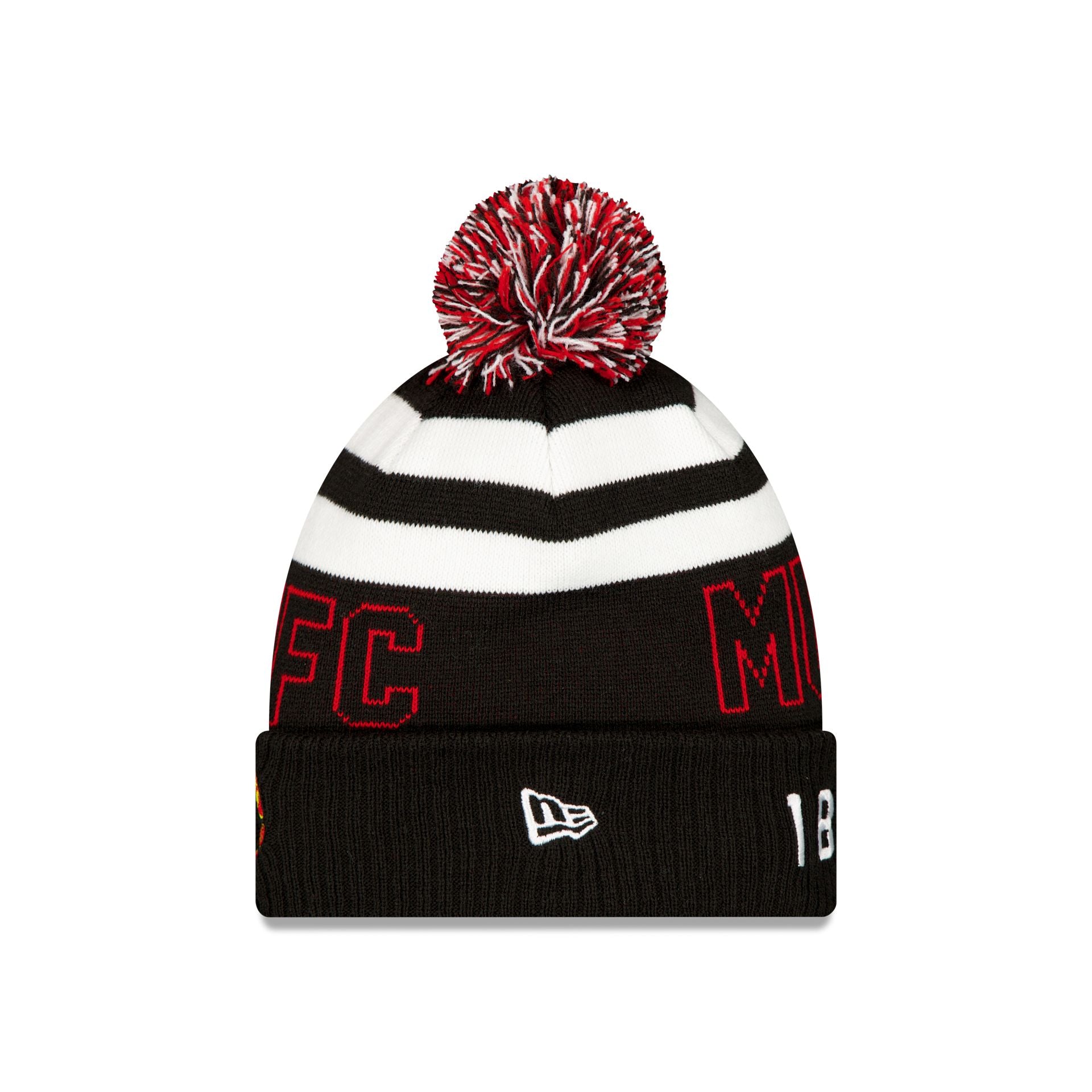 New Era Black Sport Pom Knit