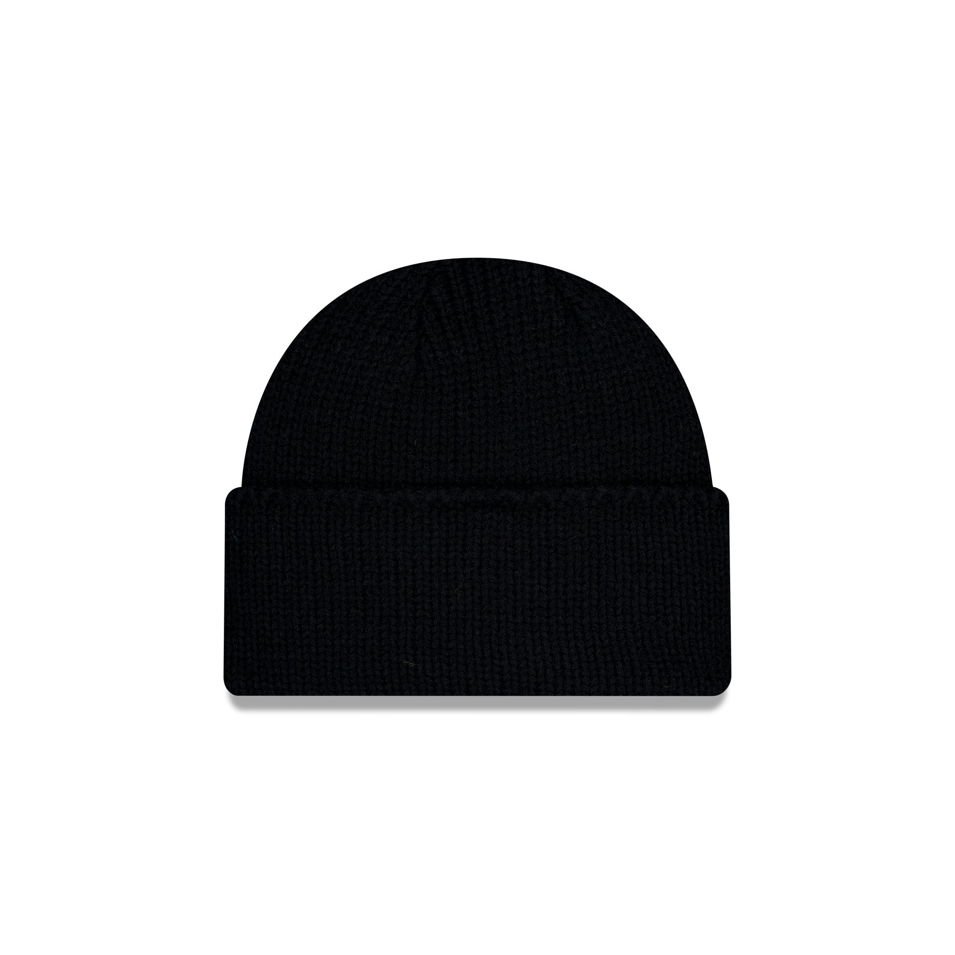New Era Black Wide Cuff Knit Beanie