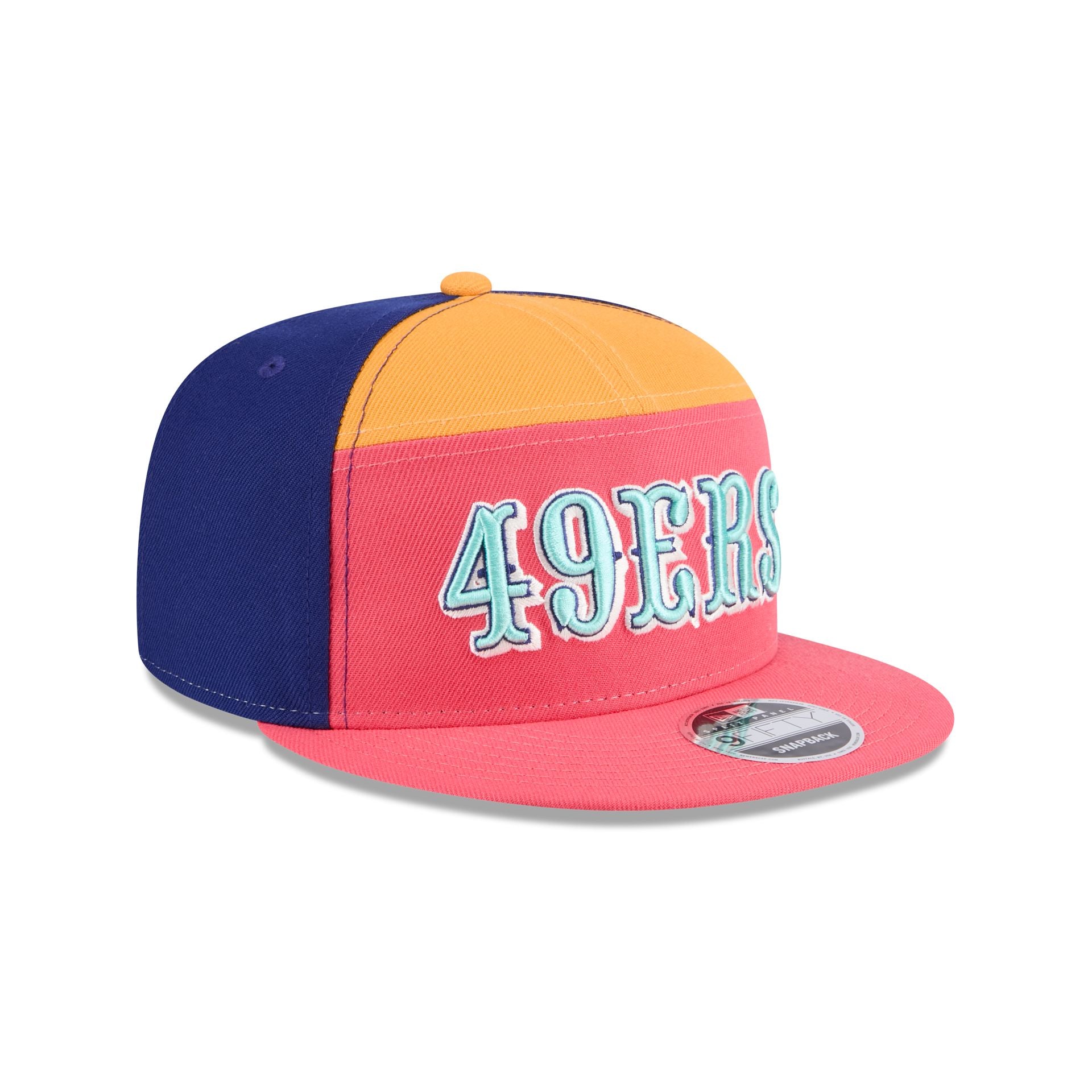 New Era Coral Split Panel 9FIFTY Snapback
