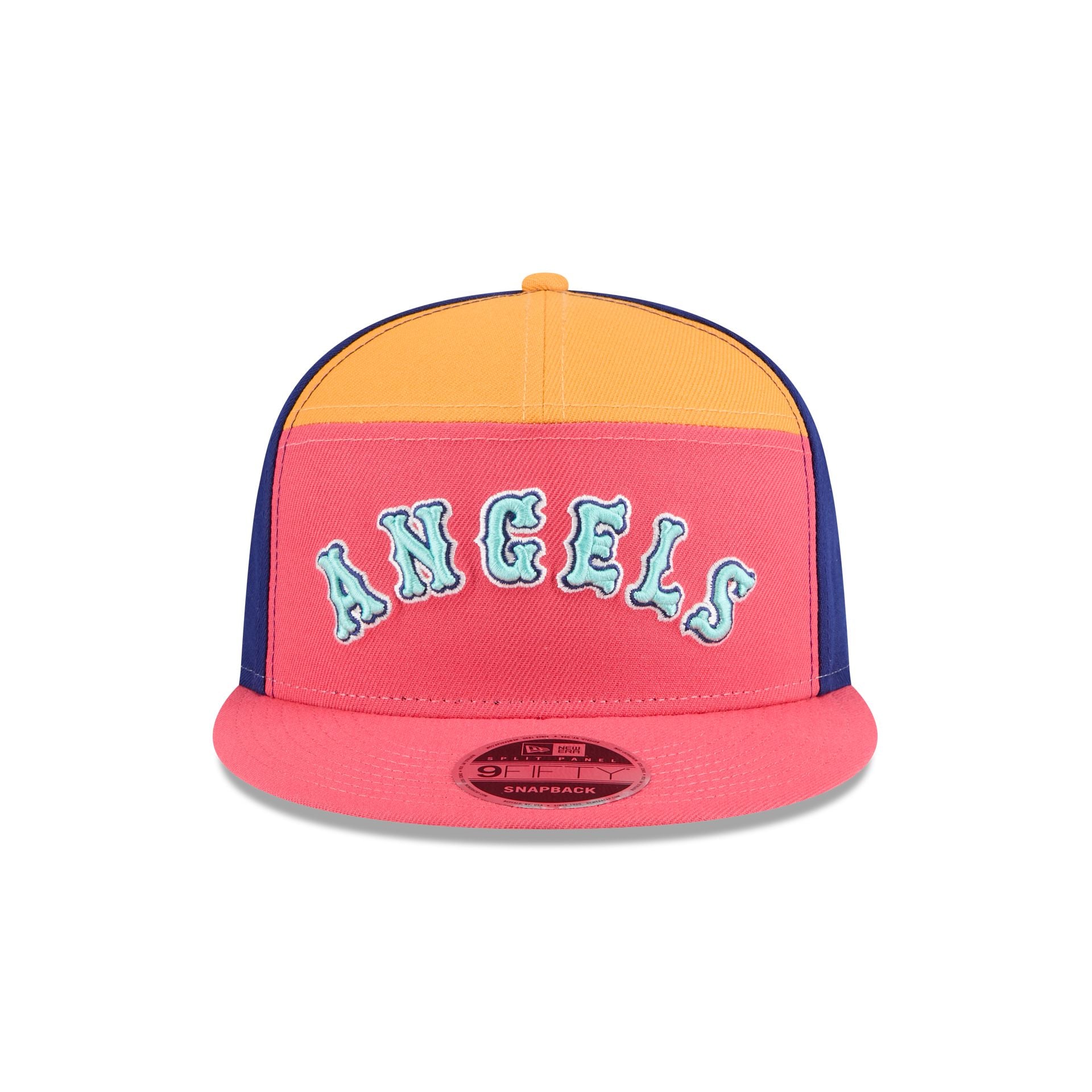 New Era Coral Split Panel 9FIFTY Snapback