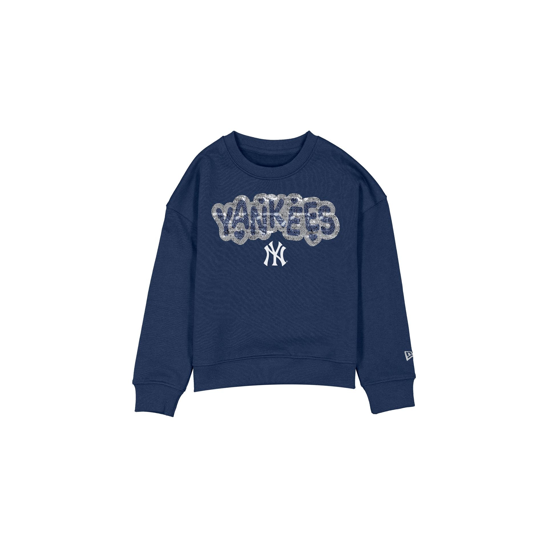 New Era Flip Sequin Girls Crewneck