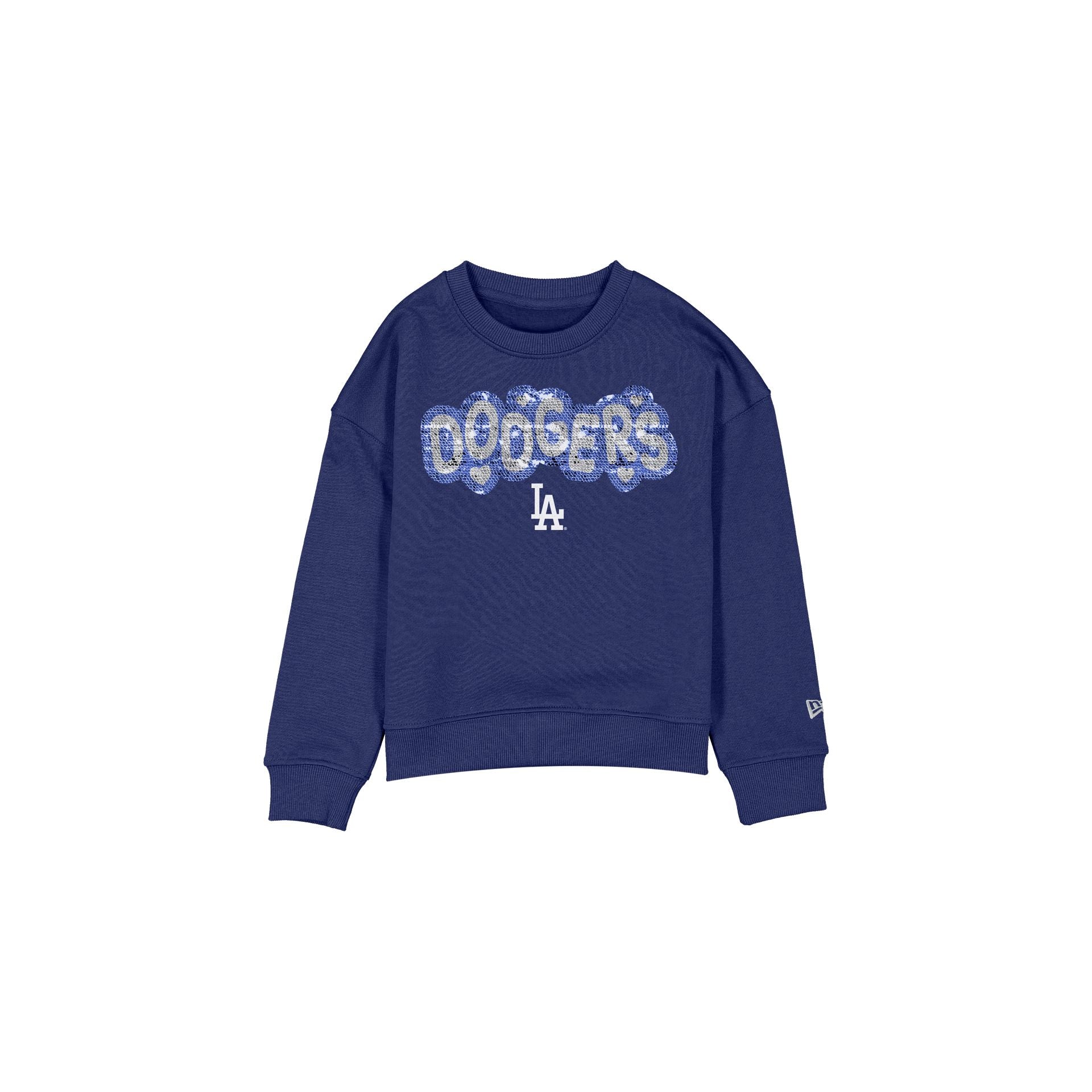 new era Flip Sequin Girls Crewneck
