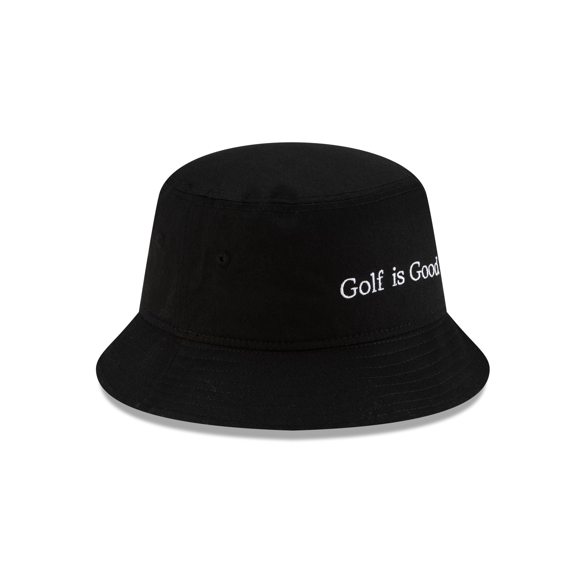 New Era Golf Is Good Black Bucket Hat