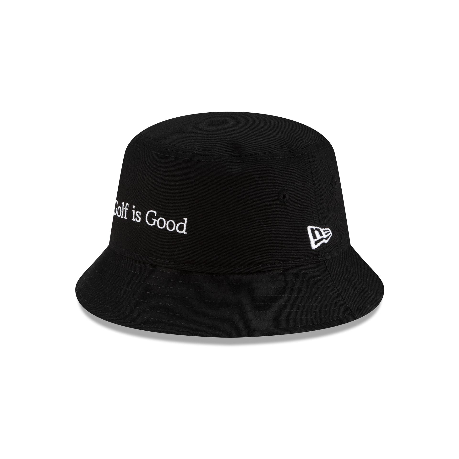 new era Golf is Good Black Bucket Hat