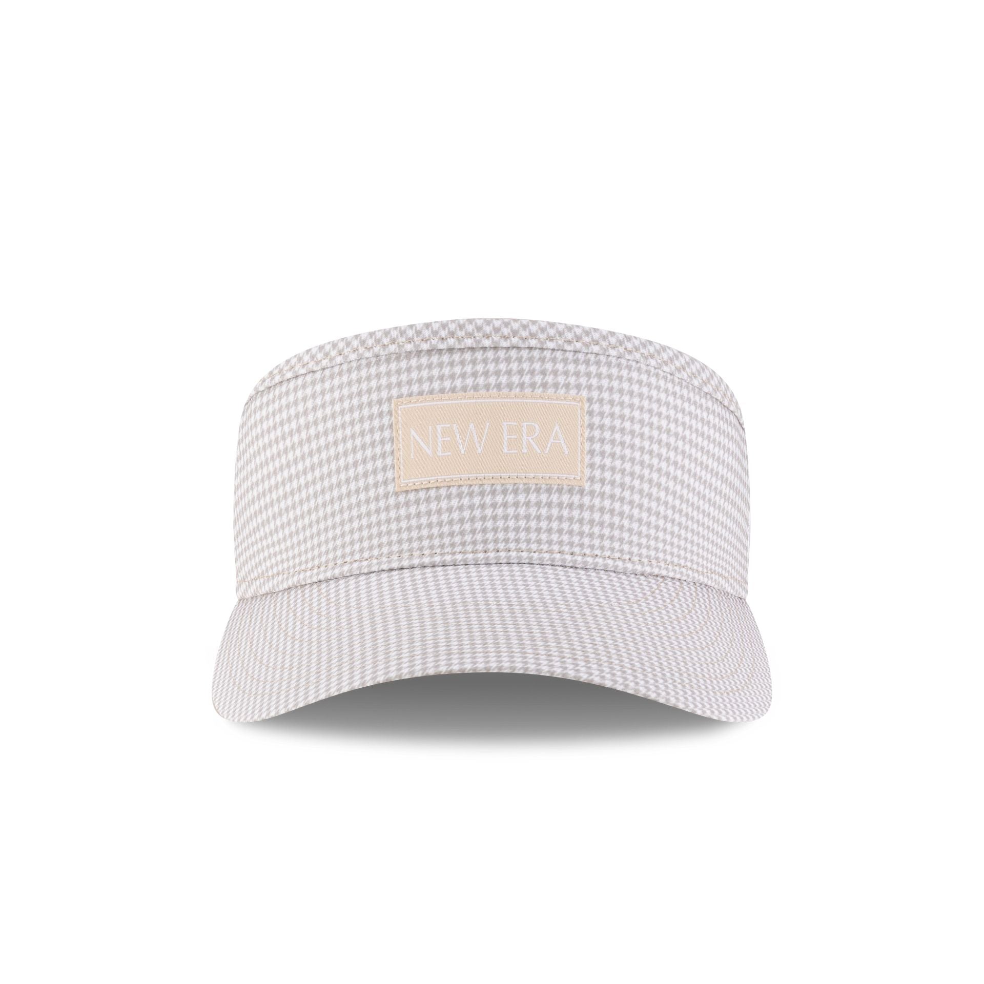 New Era Houndstooth Beige Visor