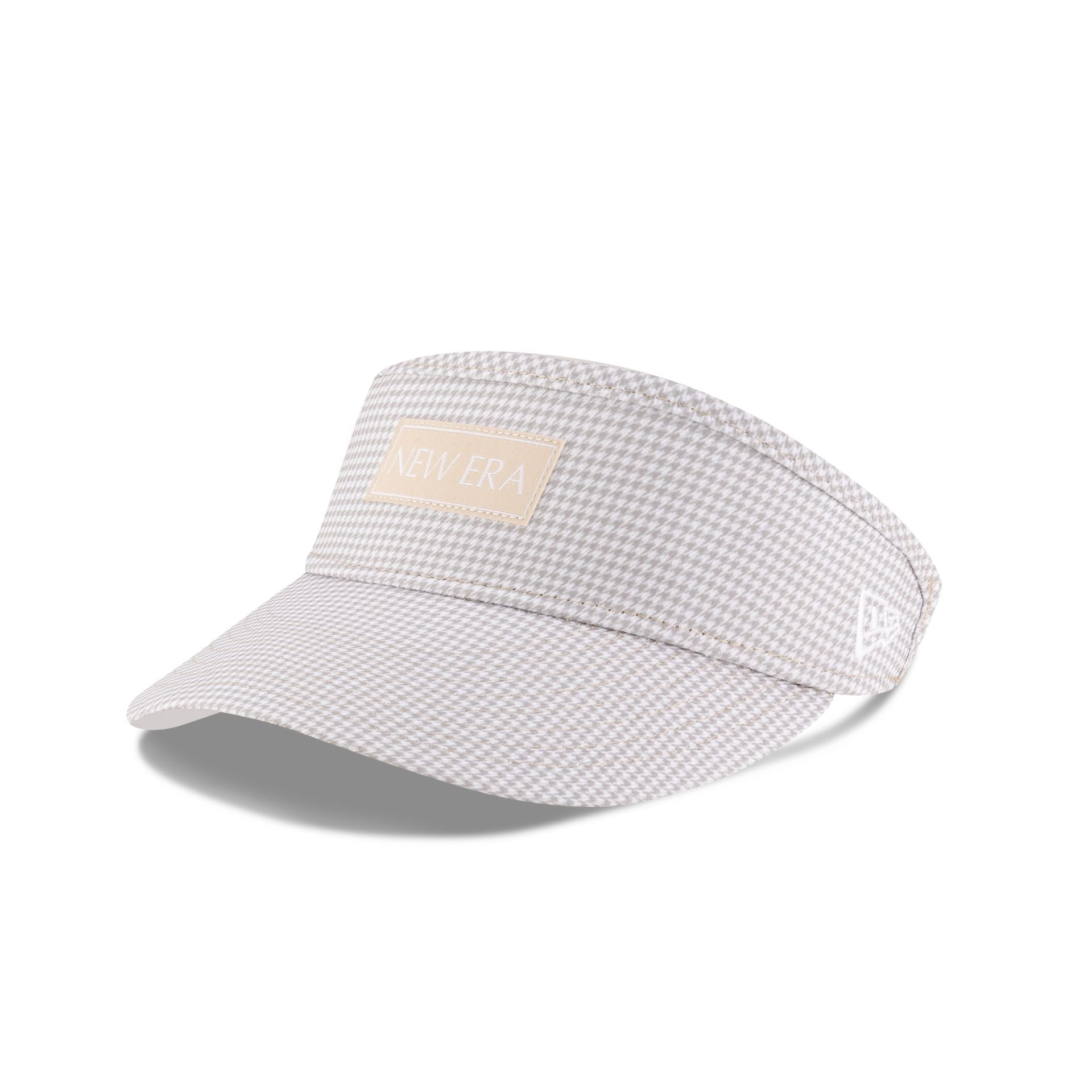 New Era Houndstooth Beige Visor