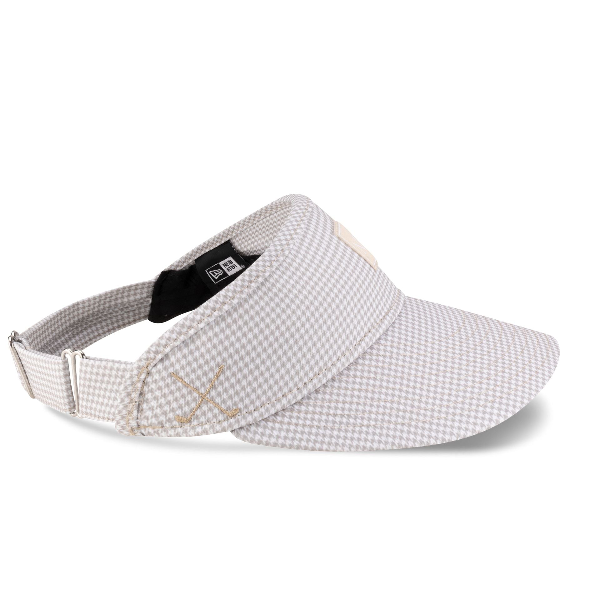 New Era Houndstooth Beige Visor