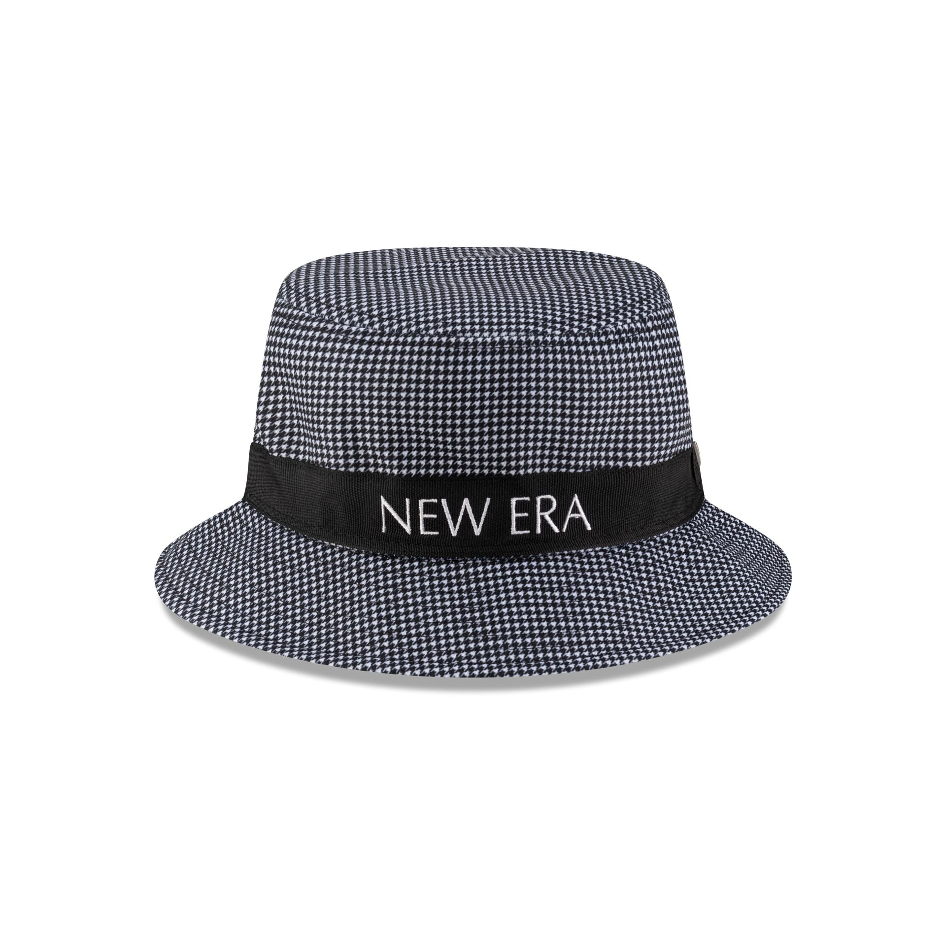 New Era Houndstooth Black Bucket Hat