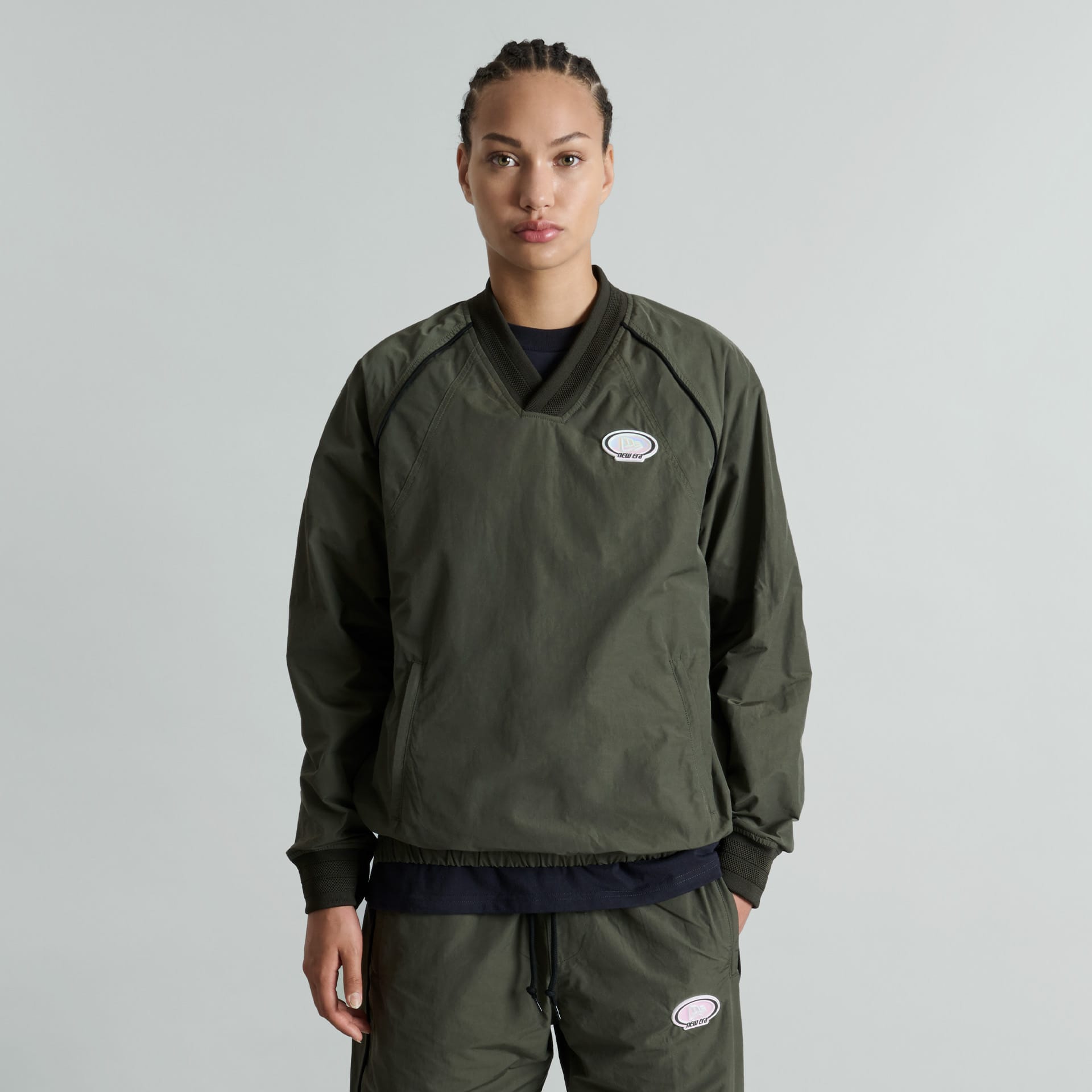 new era Larkin Track Pullover Jacket