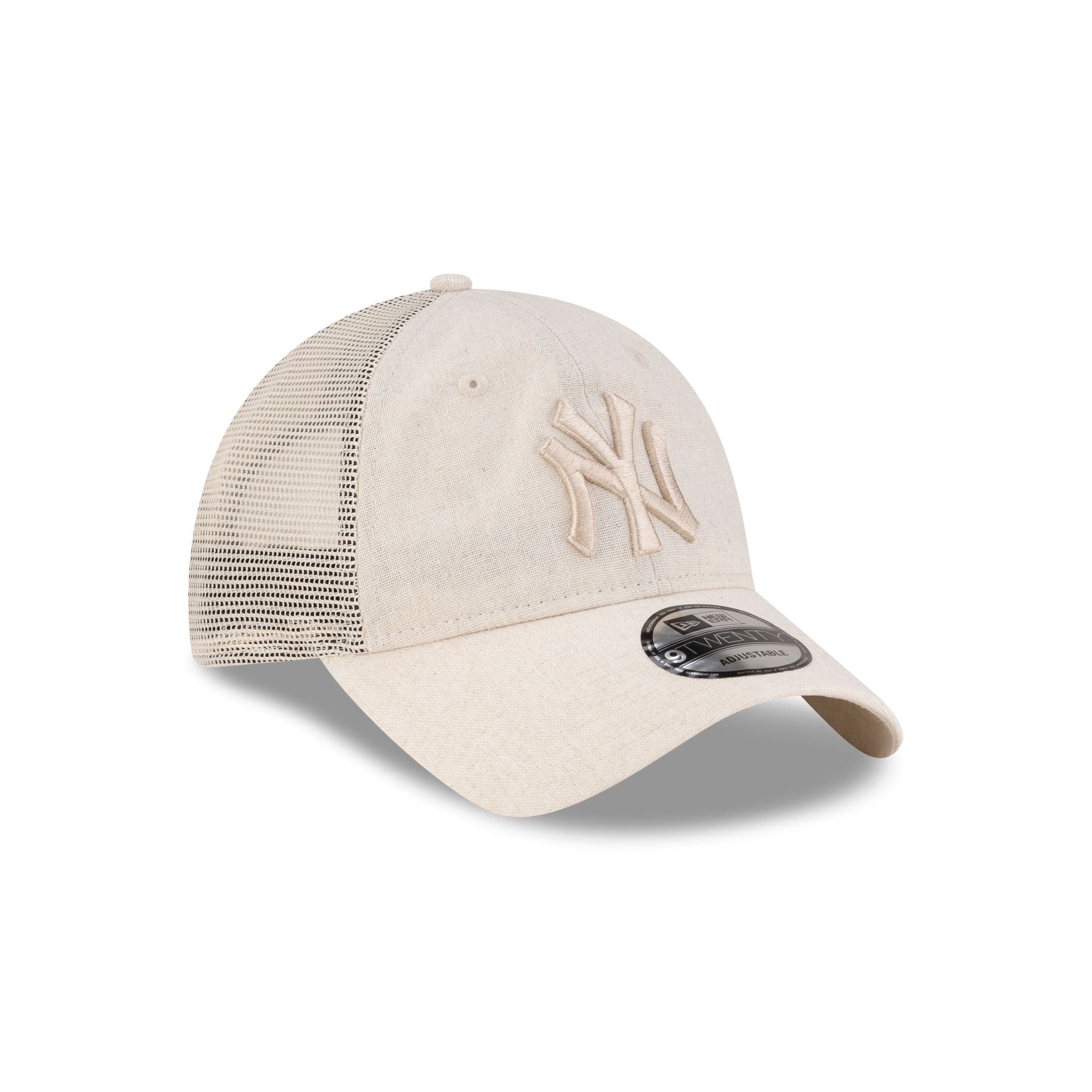 New Era Linen Cream 9TWENTY Trucker