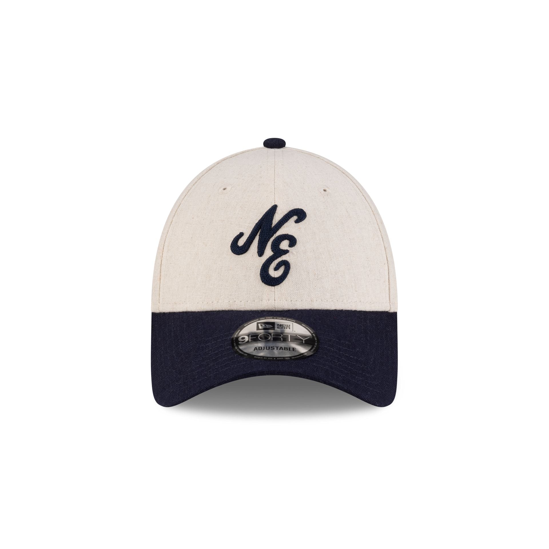 New Era Linen Two Tone Navy 9FORTY Adjustable